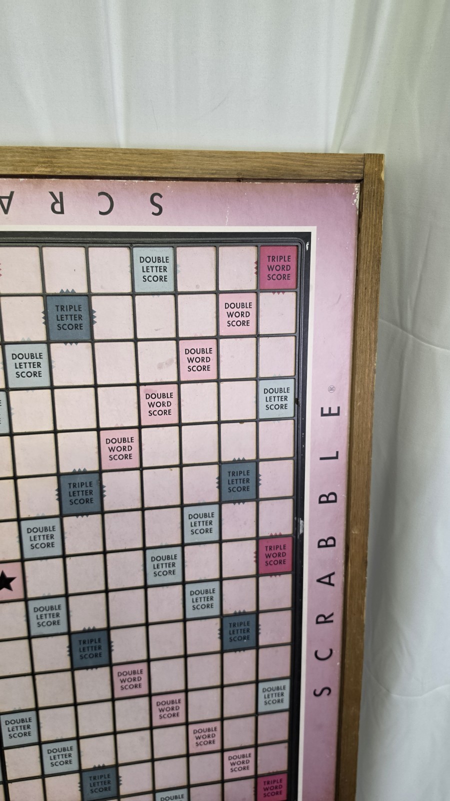 Vtg Rare Scrabble Board Lazy Susan Large Huge Giant Restoration Hardware 26×26