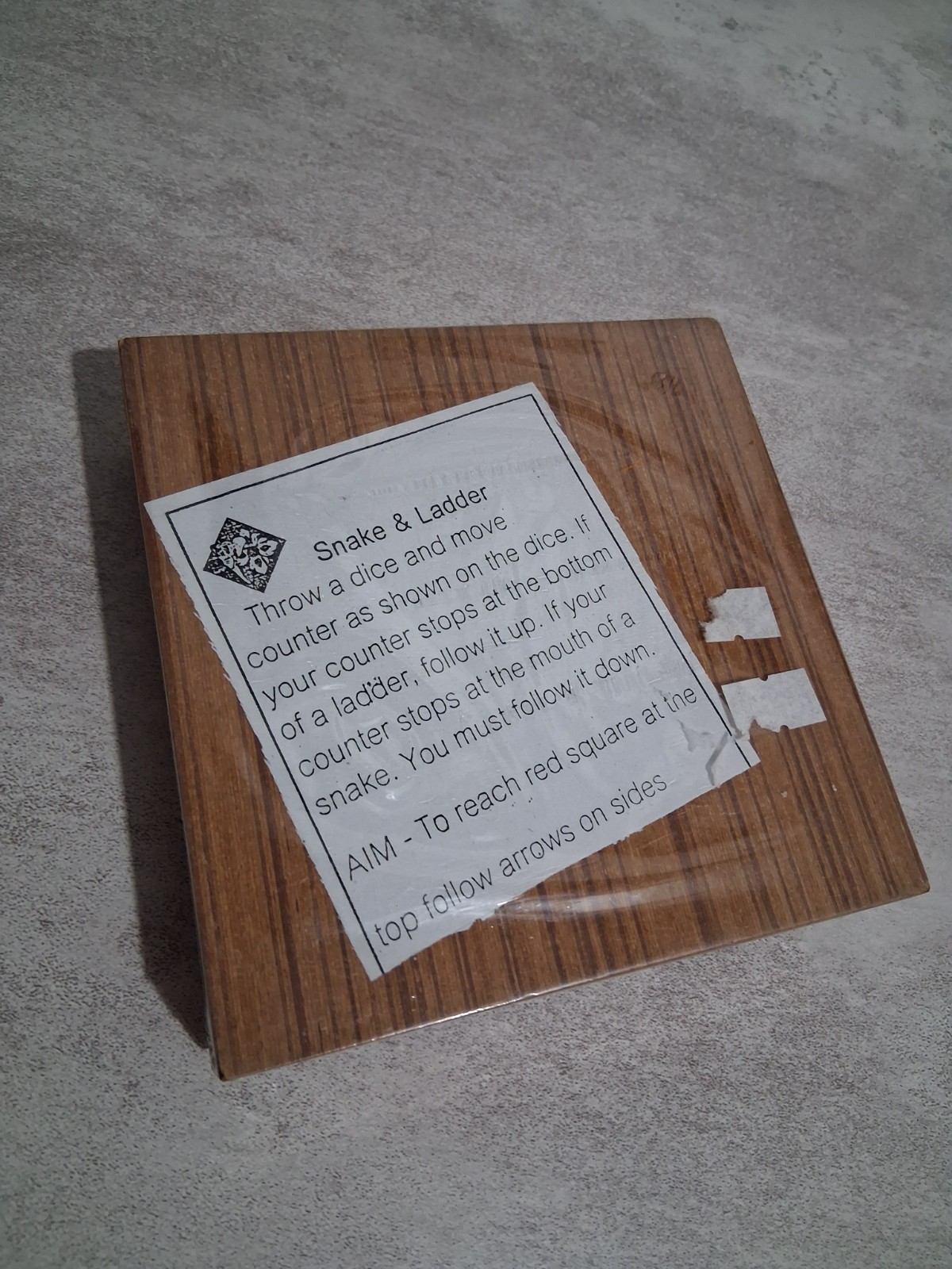 Real Wood – Snakes and Ladders Classic Board Game (NEW)