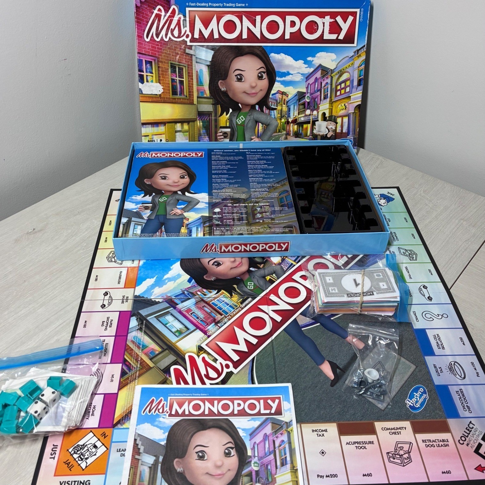 Ms. Monopoly Board Game Complete Female Inventors Edition Hasbro Strategy Family
