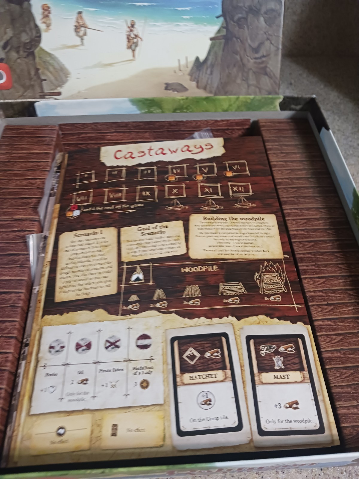 Robinson Crusoe Adventures on the Cursed Island Board Game COMPLETE PLAYED ONCE