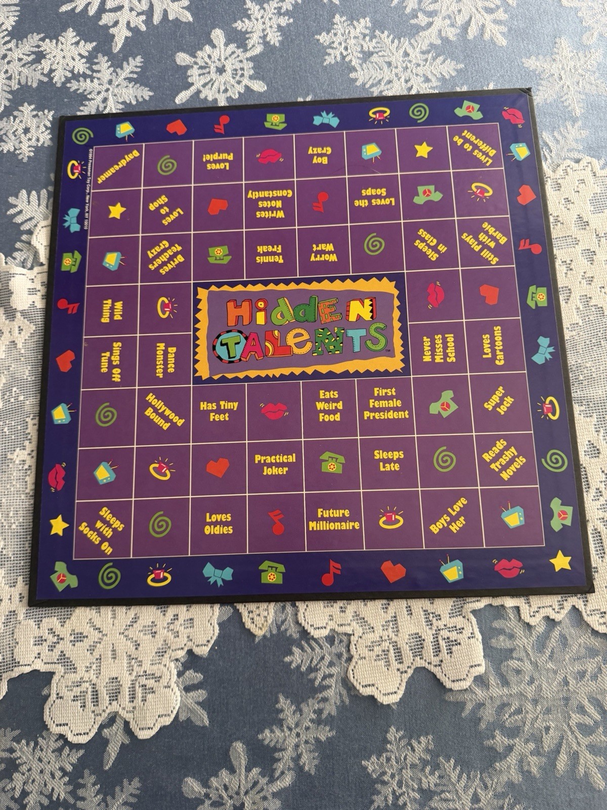 Hidden Talents Board Game 1994 Pressman Sleepover Teen Girl Party Game Incomp.
