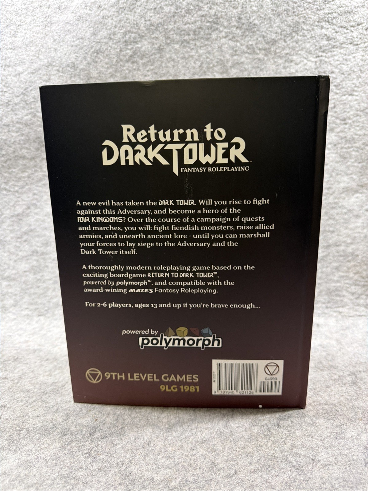 Return to Dark Tower Fantasy Roleplaying Hardcover Book – READ DESCRIPTION