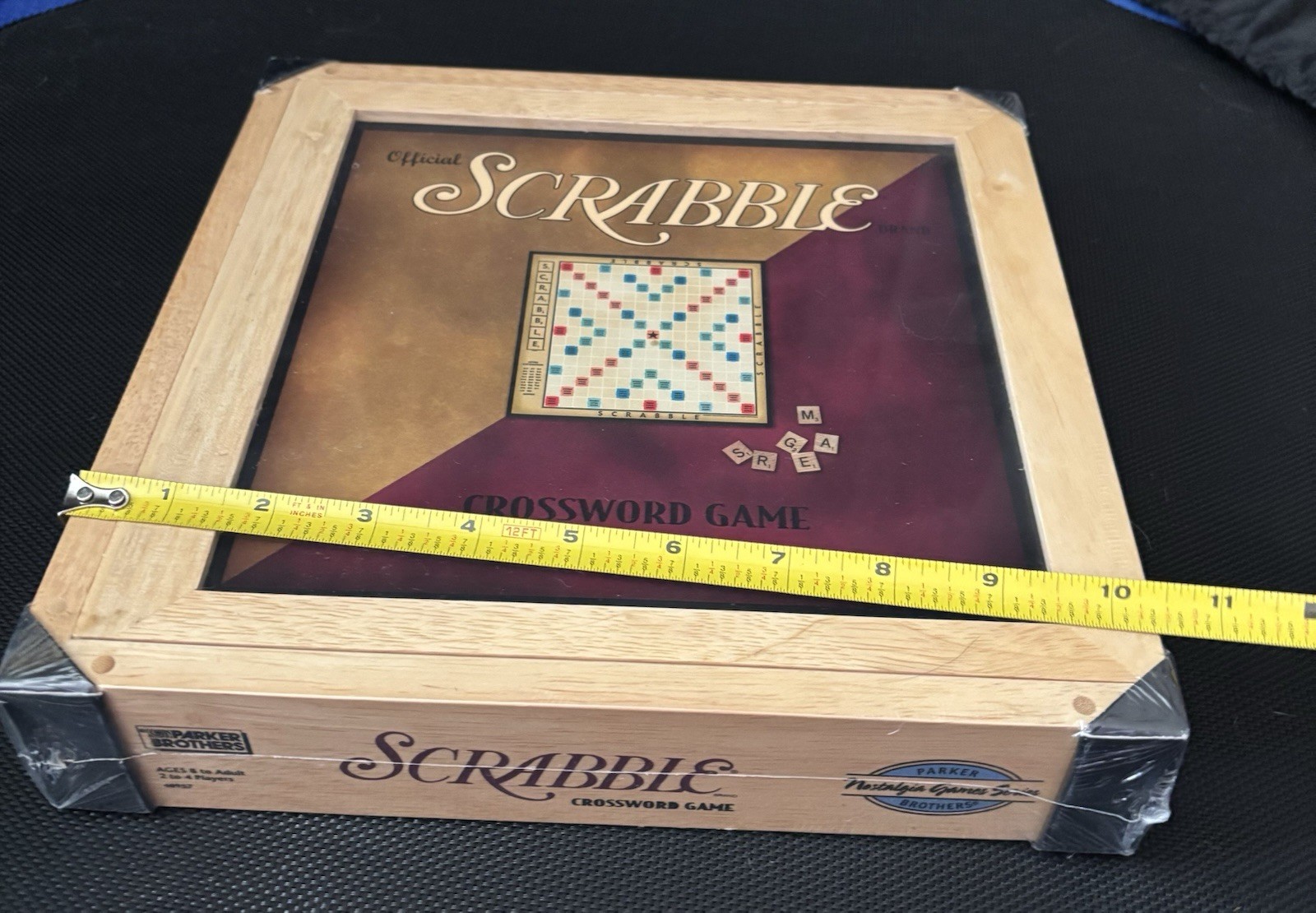 Official Scrabble Crossword Game Nostalgic Wooden Box New Sealed 2002 Hasbro