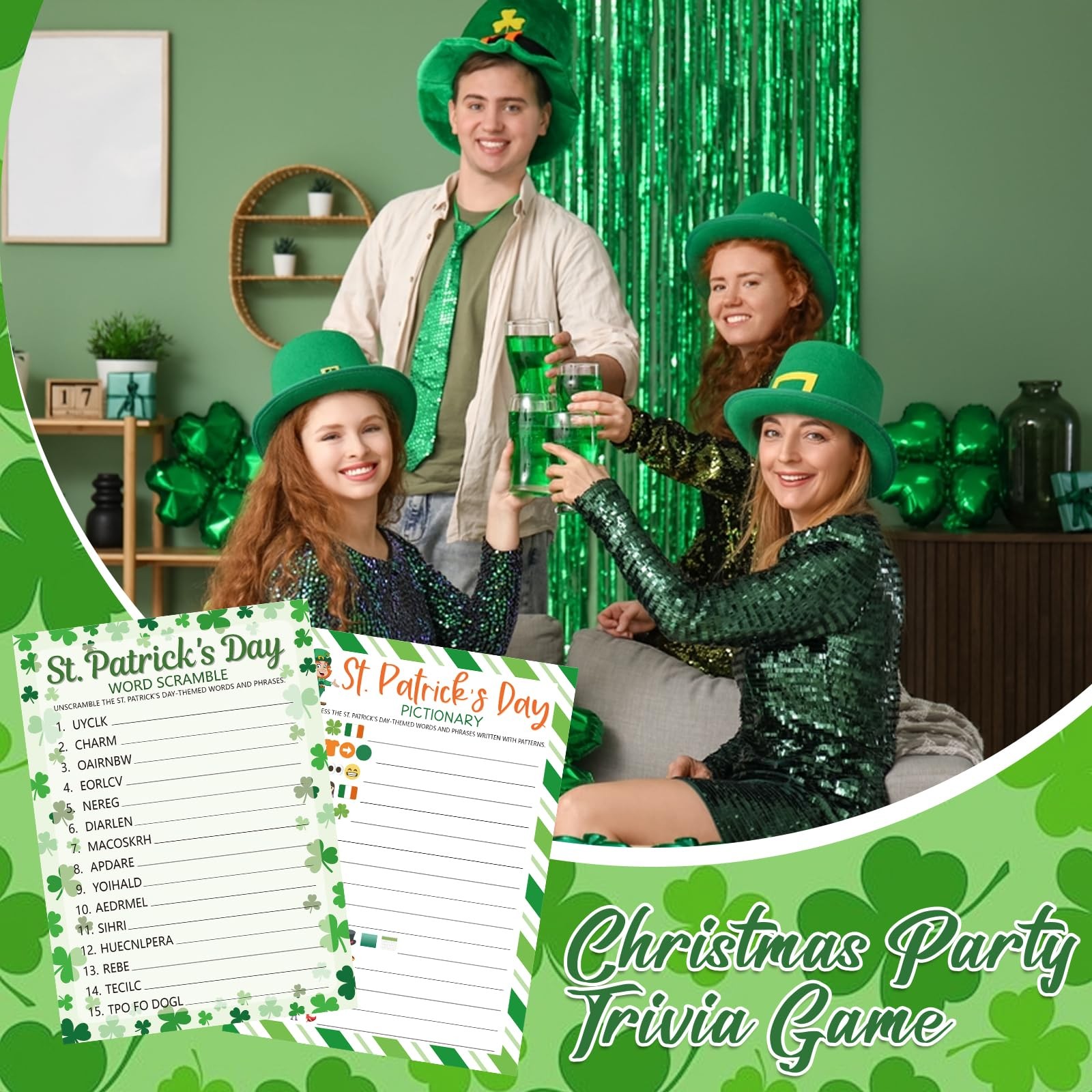 St. Patrick’s Day Party Games for Adults Family Office Large Groups, Saint Patri