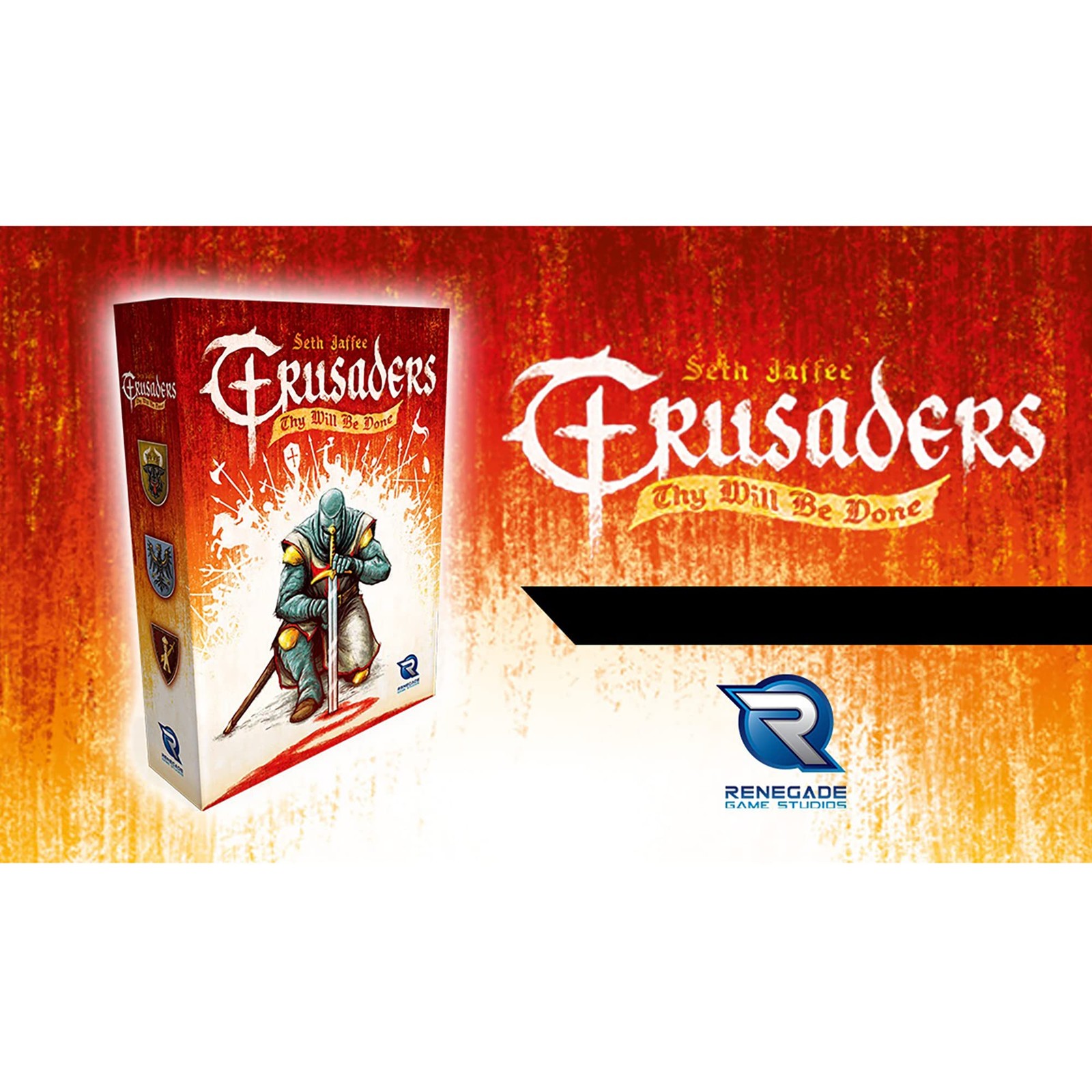 Crusaders: Thy Will Be Done – Medivel Strategy Boardgame, Ages 14+, 2-4 Players,
