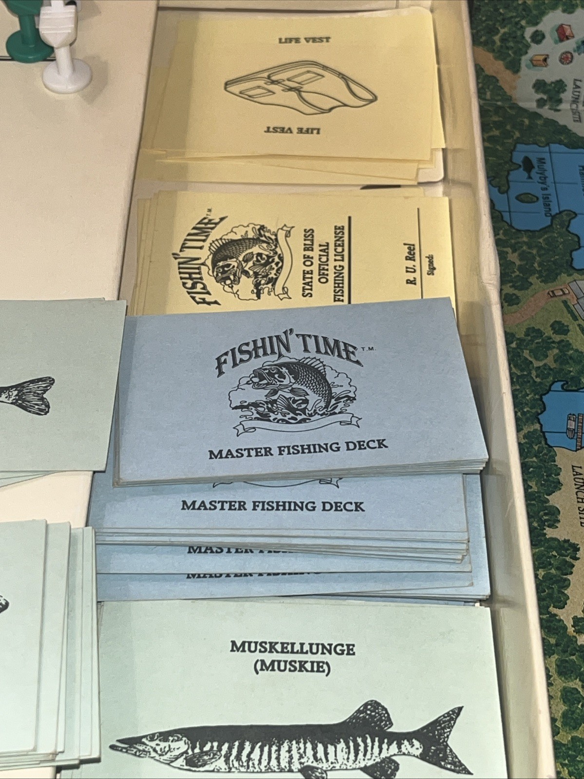 FISHIN’ TIME BOARD GAME – DISTINCTIVE GAMES FISHING CHALLENGE – 1986 – Complete
