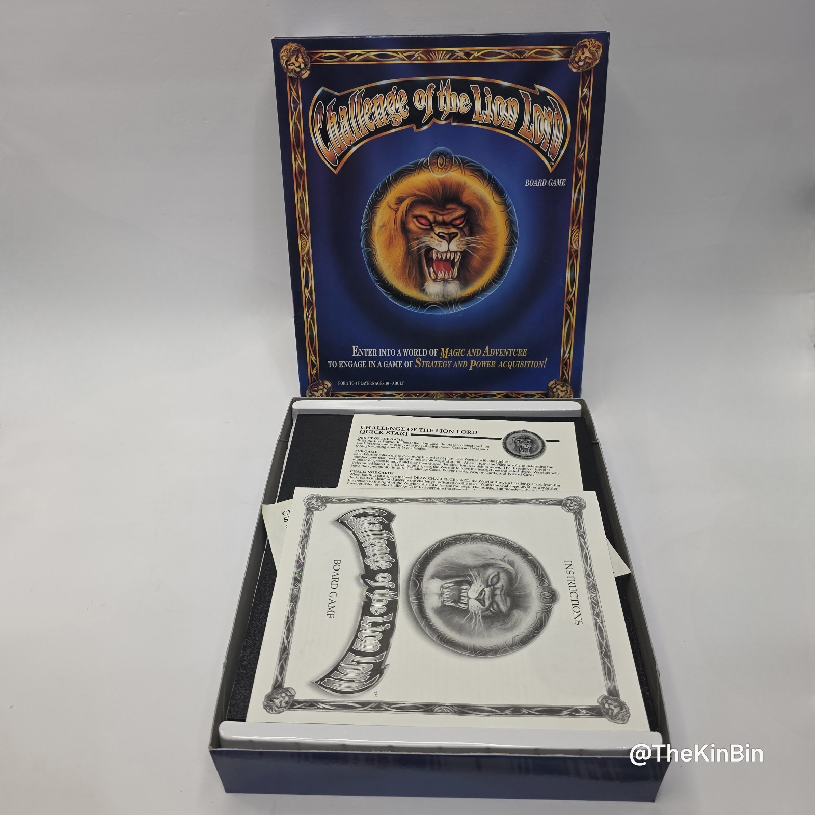 Challenge Of The Lion Lord 1995 Board Game Rare Vintage 100% Complete GUC
