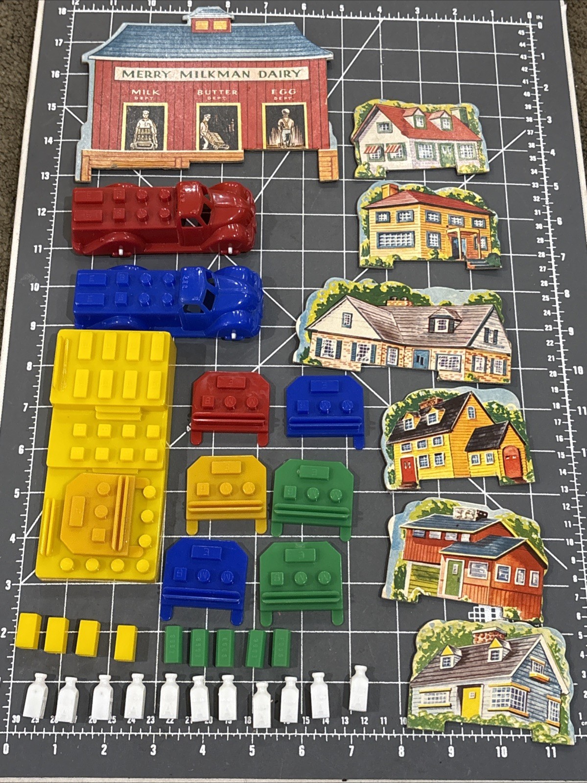 Pieces And Parts Vintage 1950s Hasbro MERRY MILKMAN Dairy Farm Game
