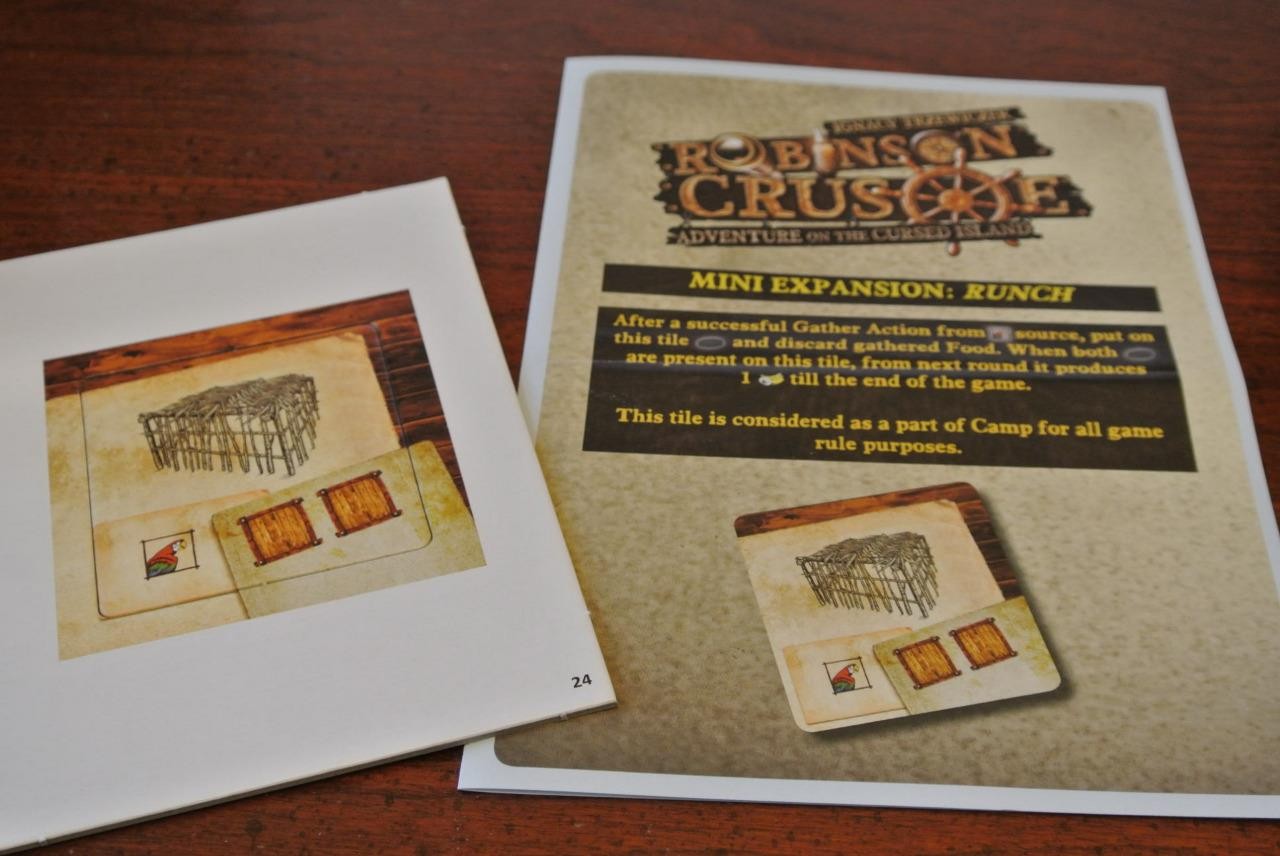 ROBINSON CRUSOE – RUNCH Board Game Expansion Promo BRETTSPIEL ADVENT CALENDAR