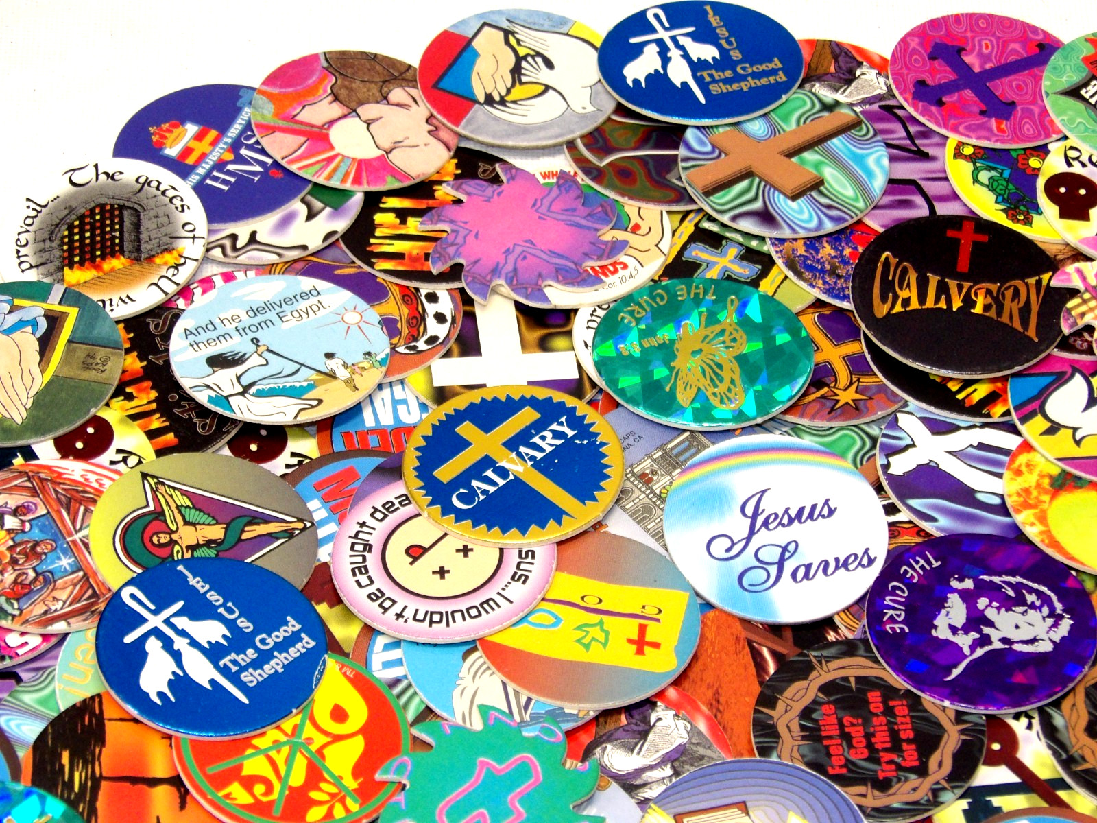 Pogs!• 200+ Religious Themed Pogs!• See Pics!•