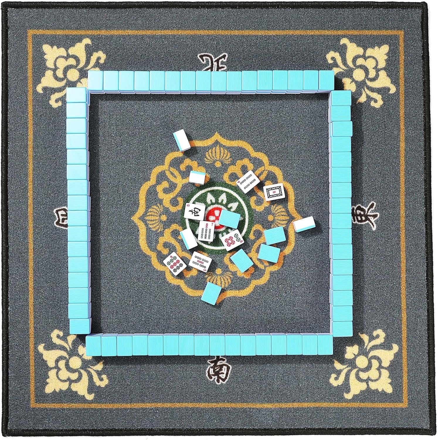Professional Chinese Mahjong Game Set 146 Numbered Large Size Tiles with Carr…