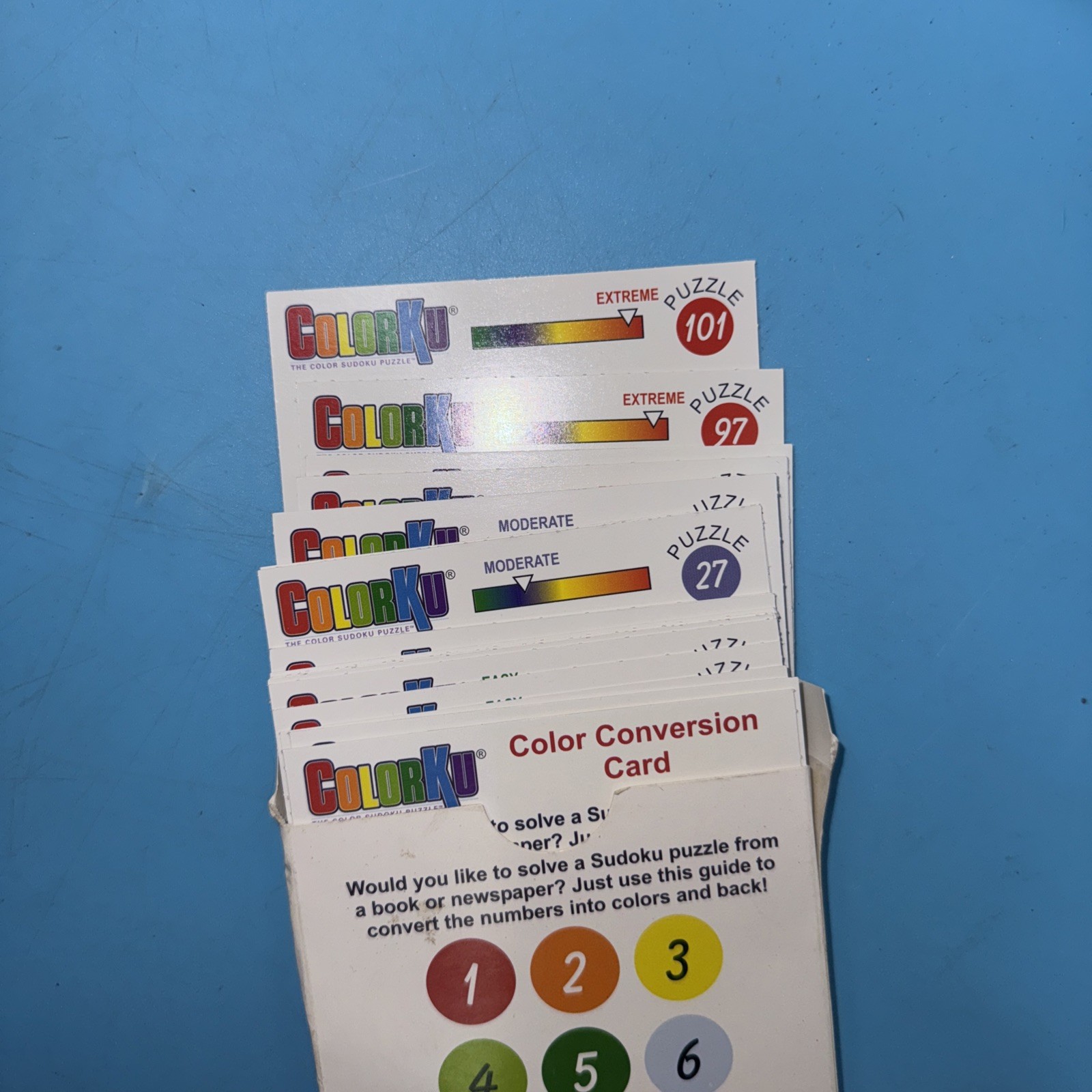 Colorku Game COMPLETE Mad Cave Bird 2006 Wood Wooden Board Colors Sudoku W/Cards