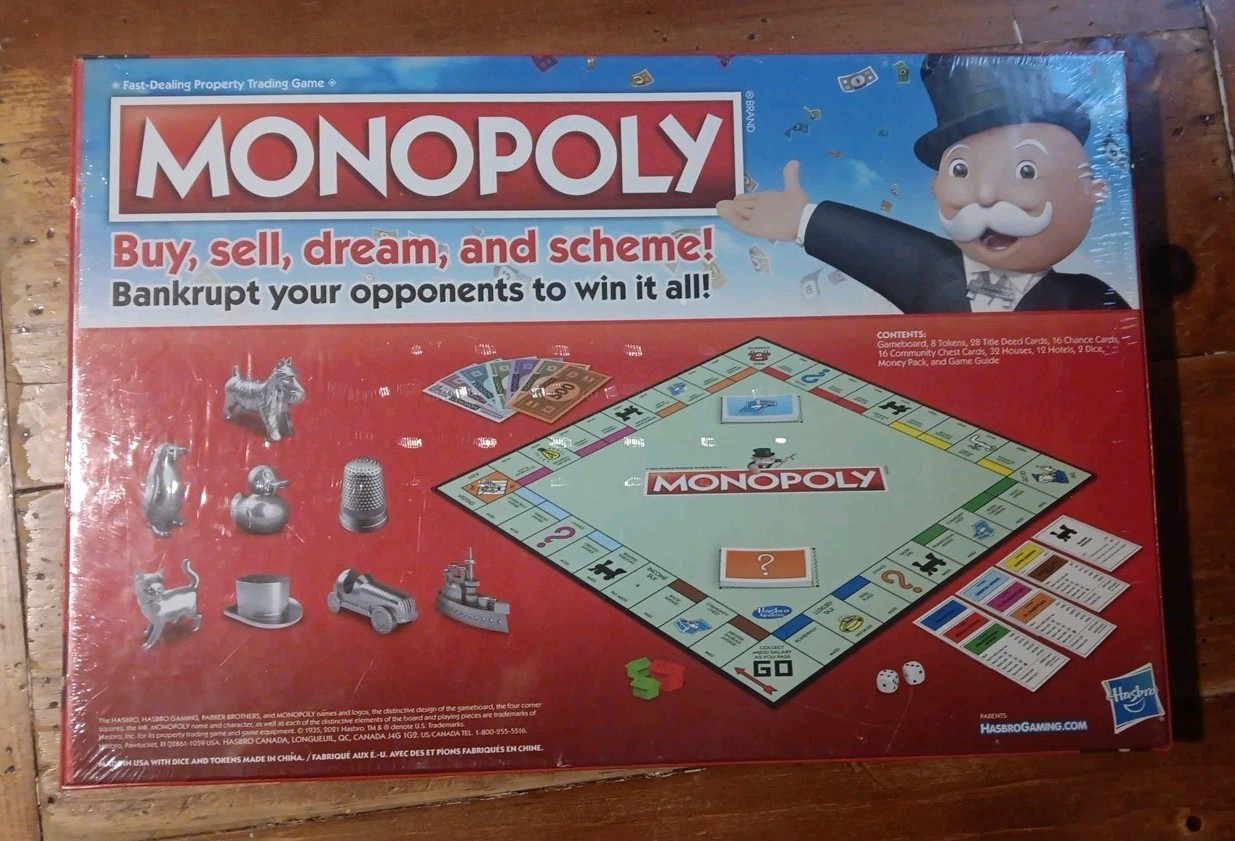 Brand New Hasbro Monopoly Board Game Return of the Thimble 2021