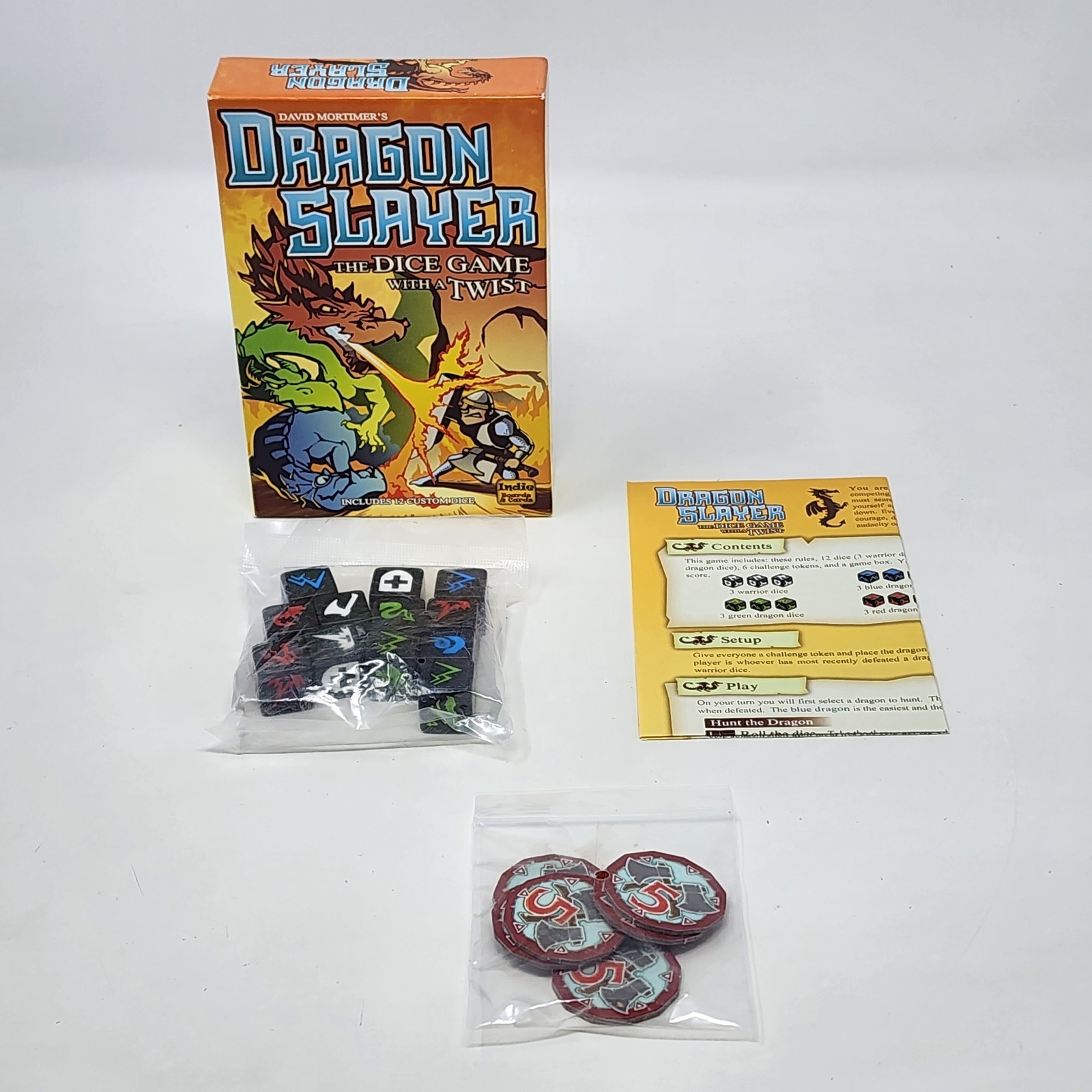 Dragon Slayer The Dice Game with a Twist Indie Boards & Cards 2014 Open Box NEW