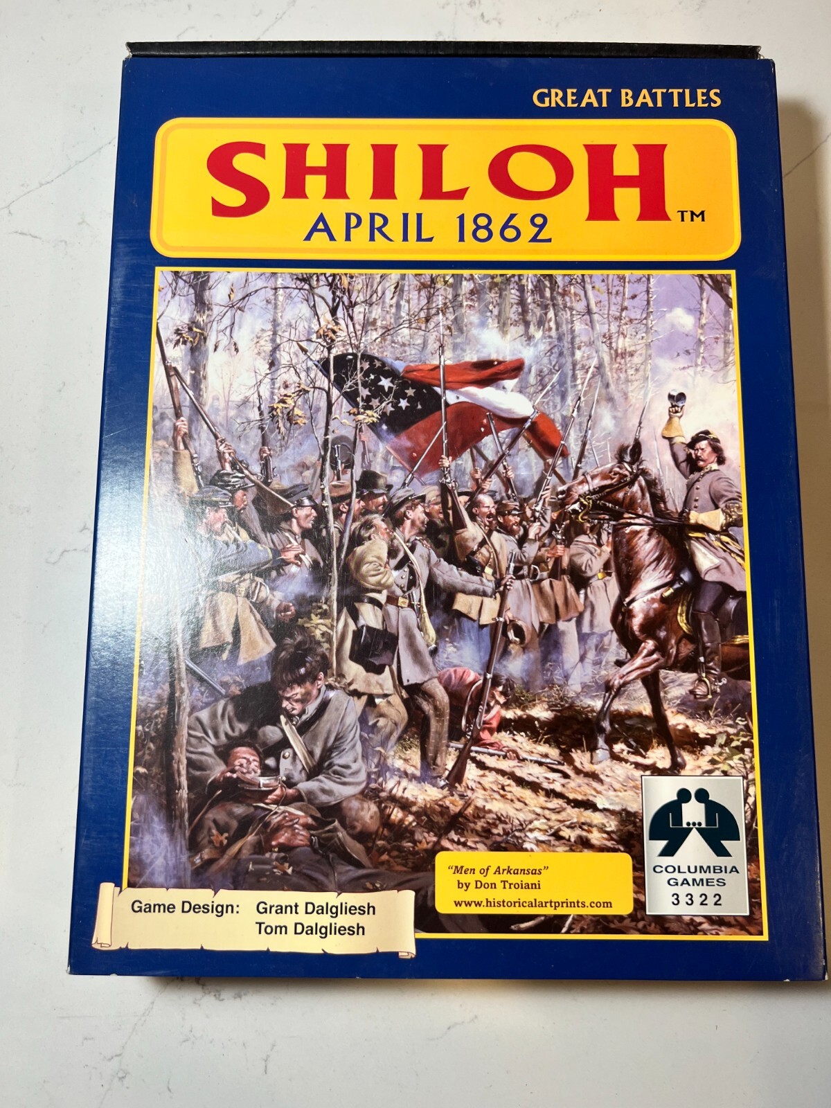 COLUMBIA GAMES: SHILOH 1862 STRATEGY BATTLE GAME #3322