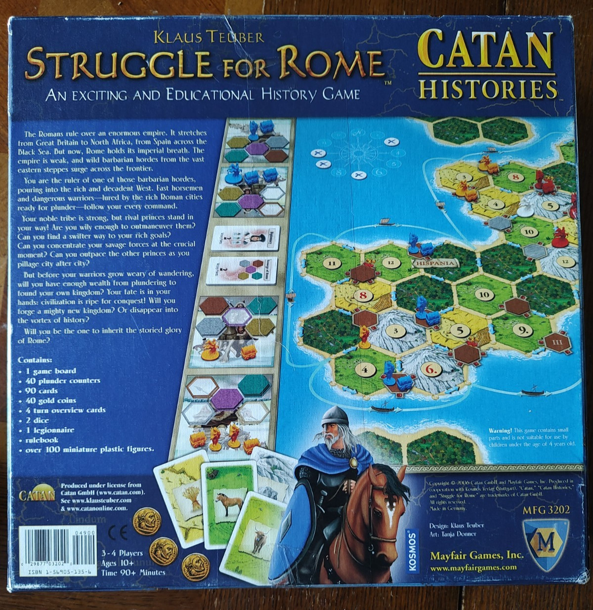 Catan Histories: Struggle for Rome Board Game (Mayfair Games) – 100% Complete