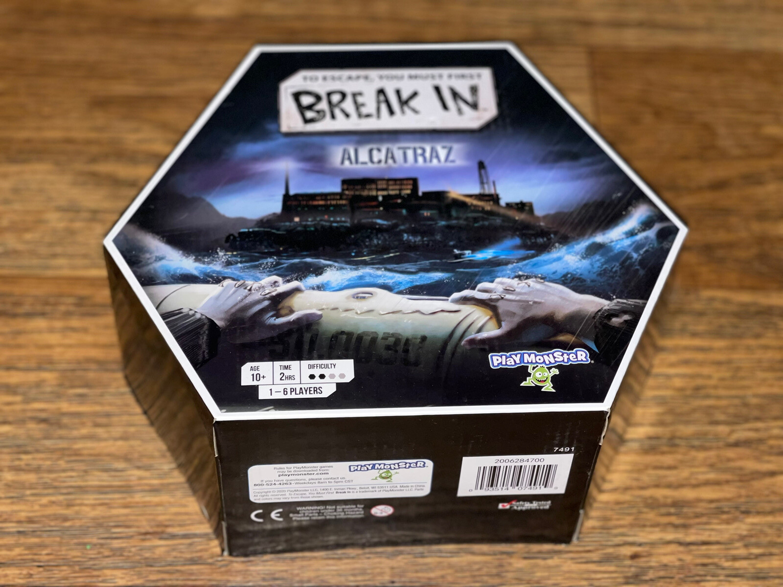 Playmonster Break In Alcatraz Escape Game Ages 10+ 1-6 Players