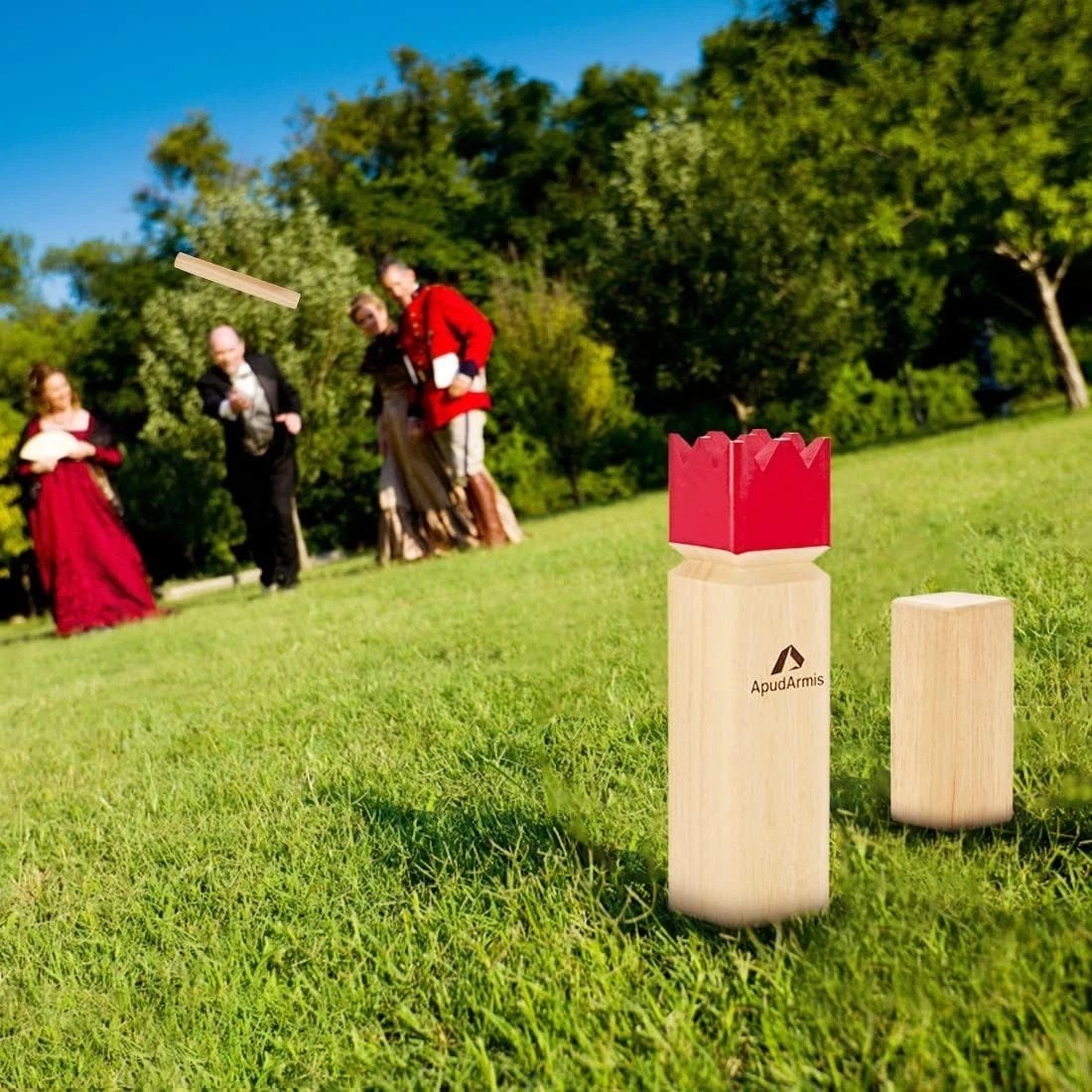Kubb Yard Game Set with Carrying Bag – Outdoor Lawn Family Game for Teen & Adult