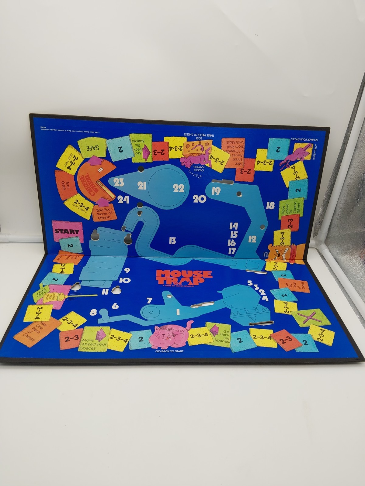 Vintage 1986 Mouse Trap Board Game Milton Bradley Incomplete