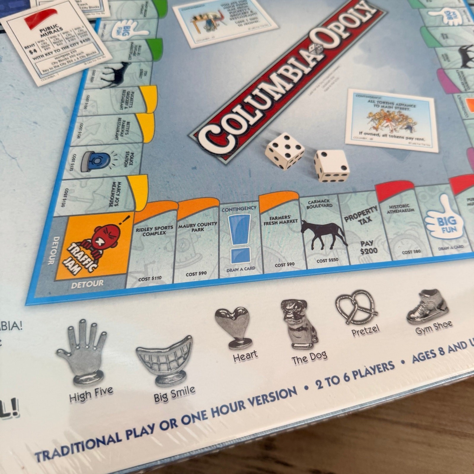 Sealed Columbia-Opoly Board Game Late For The Sky Tennessee