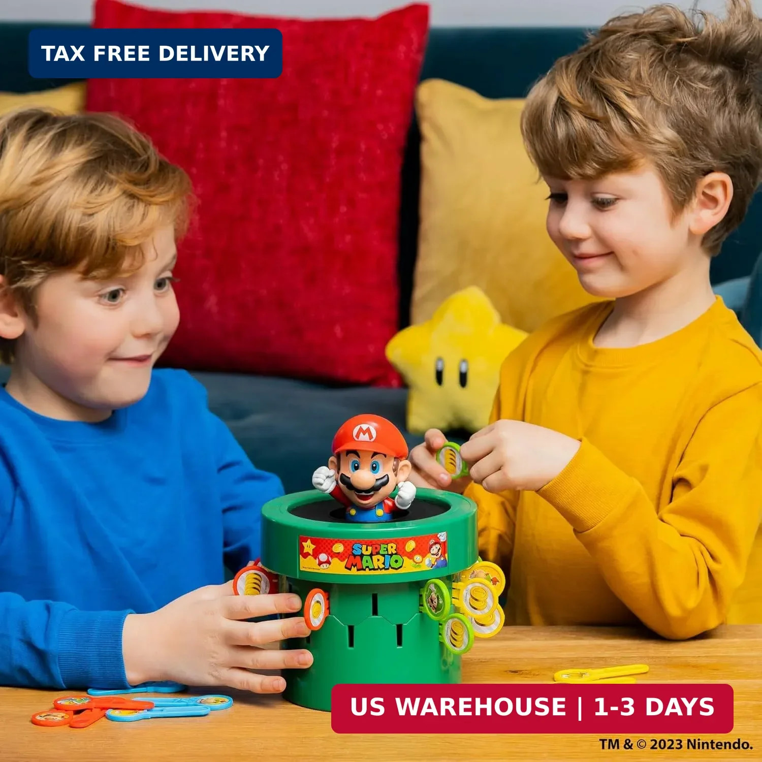 TOMY Pop Up Super Mario Game – Activities for Indoor Recess or Family Game Night