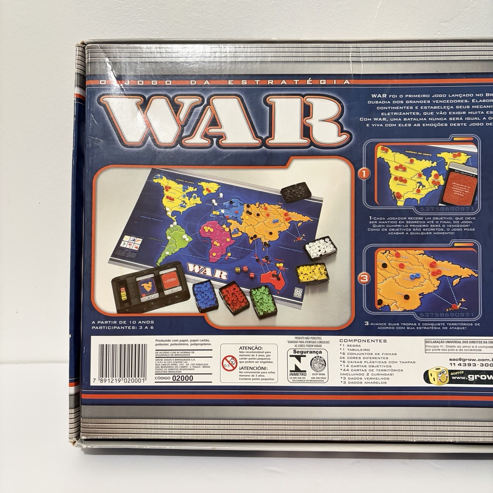 War Jogo Da Estrategia Board Game Brazil Portuguese Strategy Grow Complete