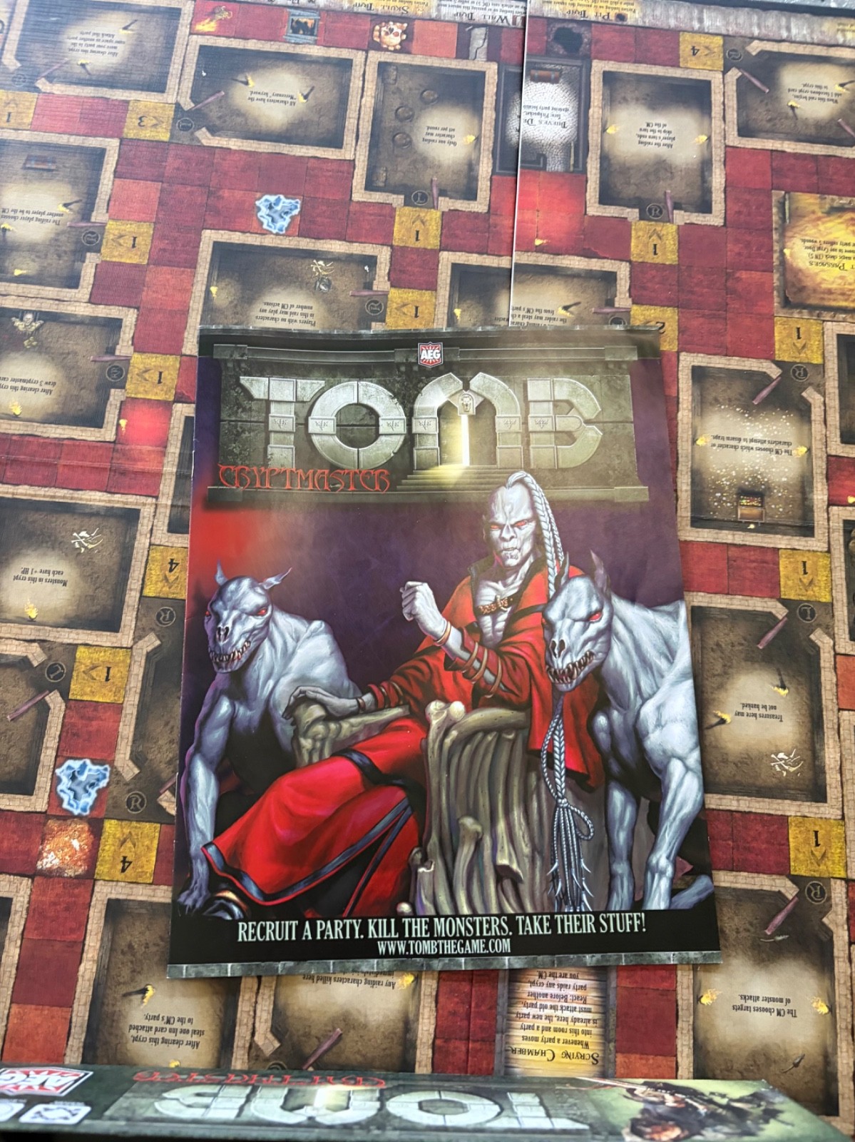 Tomb Cryptmaster 2009 Alderac Entertainment Group Board Game 2-6 Players GOOD
