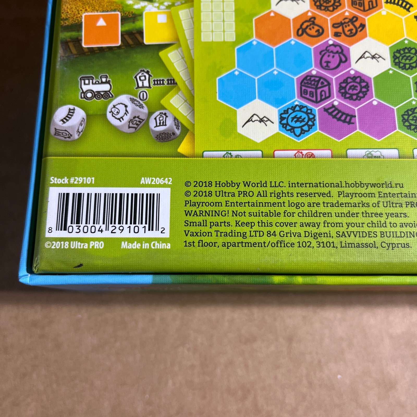 Playroom Entertainment Boardgame Sunflower Valley – Roll & Draw Box EX/NM
