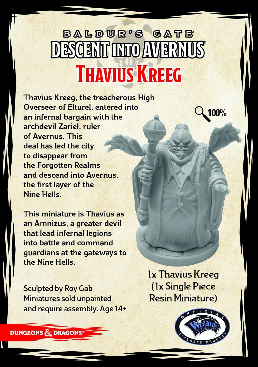 Descent into Avernus Thavius Kreeg (1 fig), Multicolor