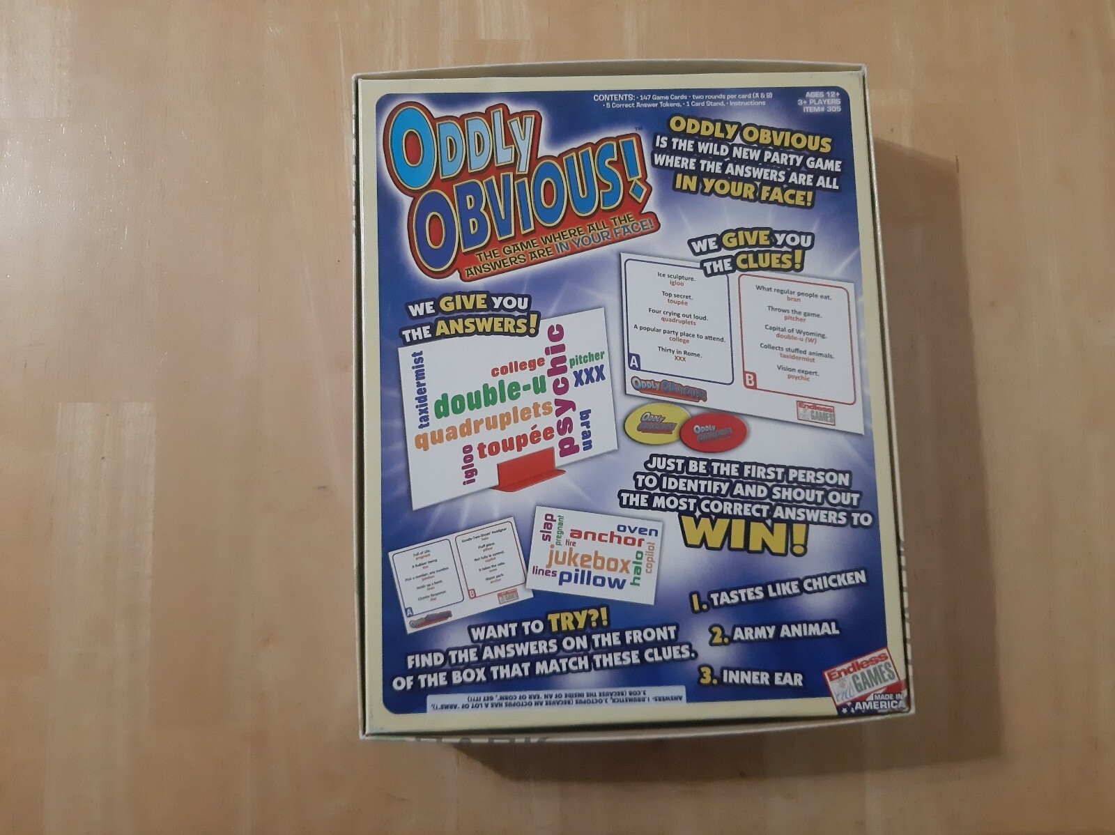 Game ‘Oddly Obvious’ Board Game Answers Are In Your Face At Home Family Fun