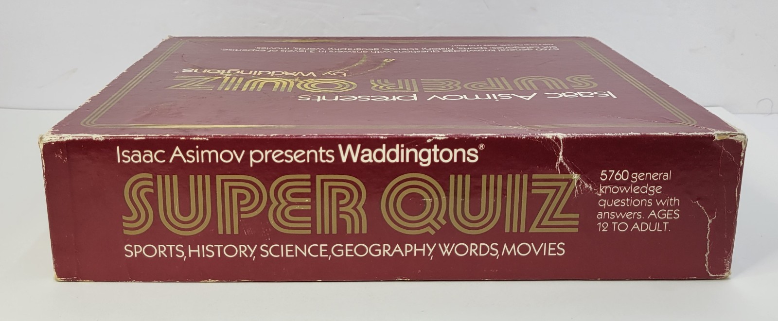 Isaac Asimov Presents SUPER QUIZ Board Game Waddington Complete 1982 1st Edition