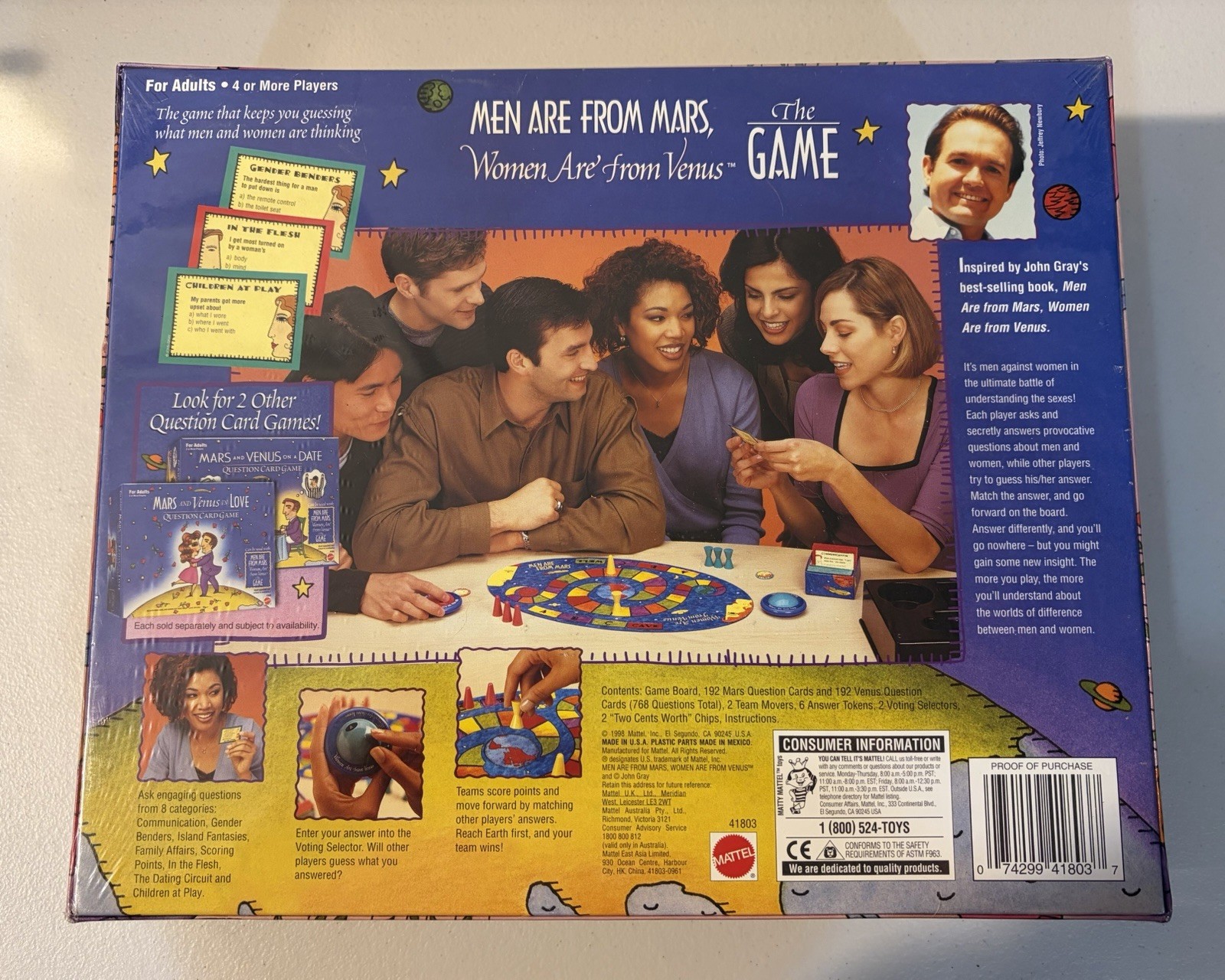 Mattel: Men Are From Mars, Women Are From Venus New Sealed 1998 Boardgame NISB