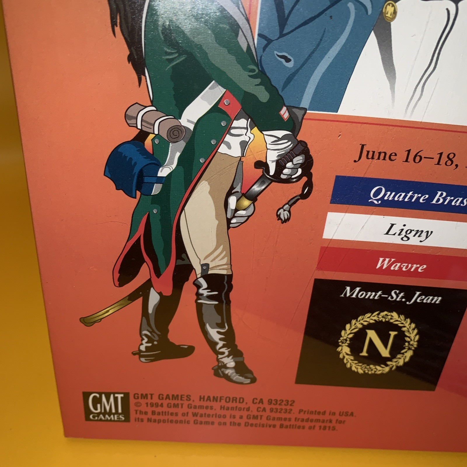 GMT 1994 – The Battles of WATERLOO game – June 16-18 1815 Napoleon UNPUNCHED