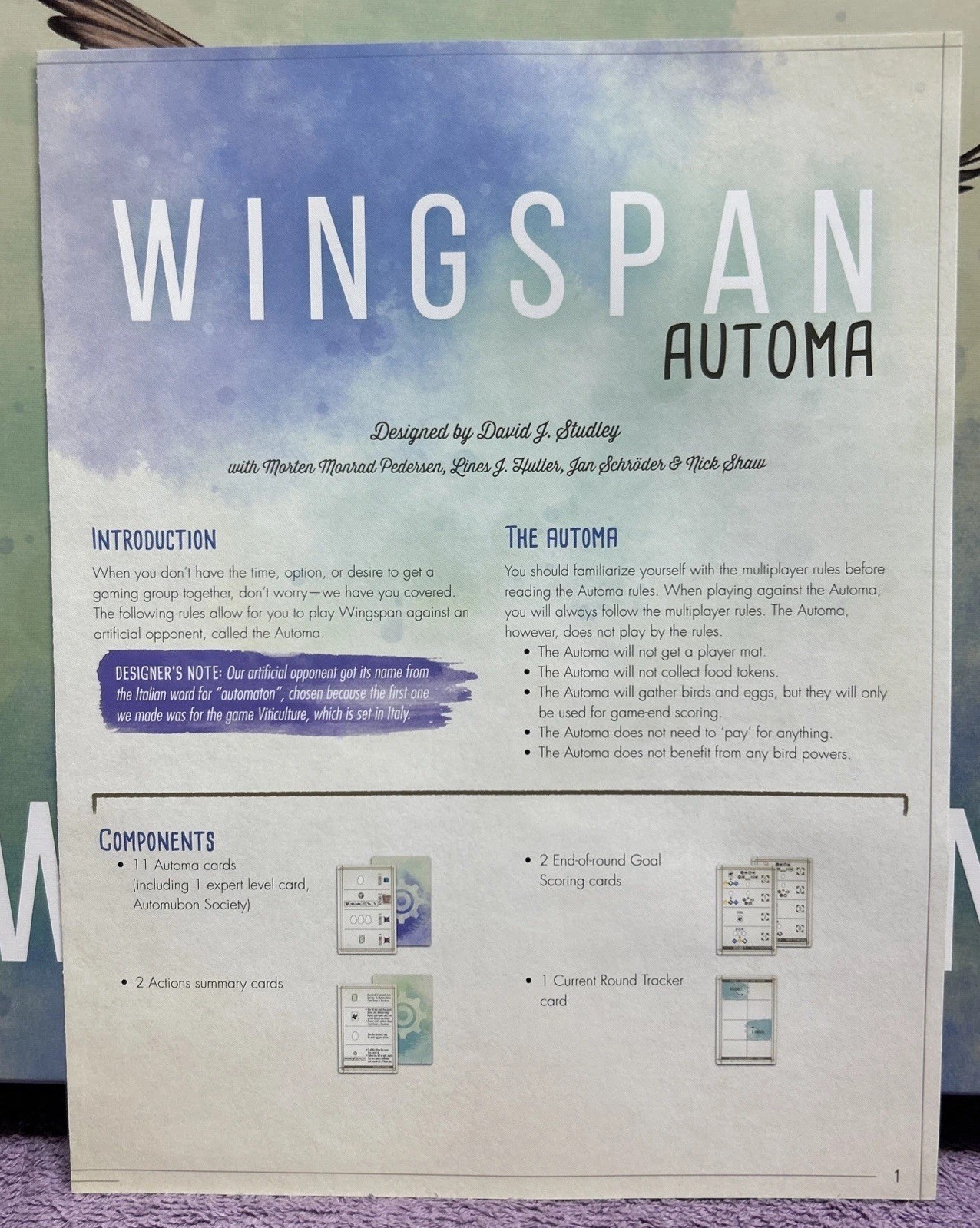 Wingspan 2nd Edition Stonemaier Games Board Game NEW Bird Collection 1-5 players