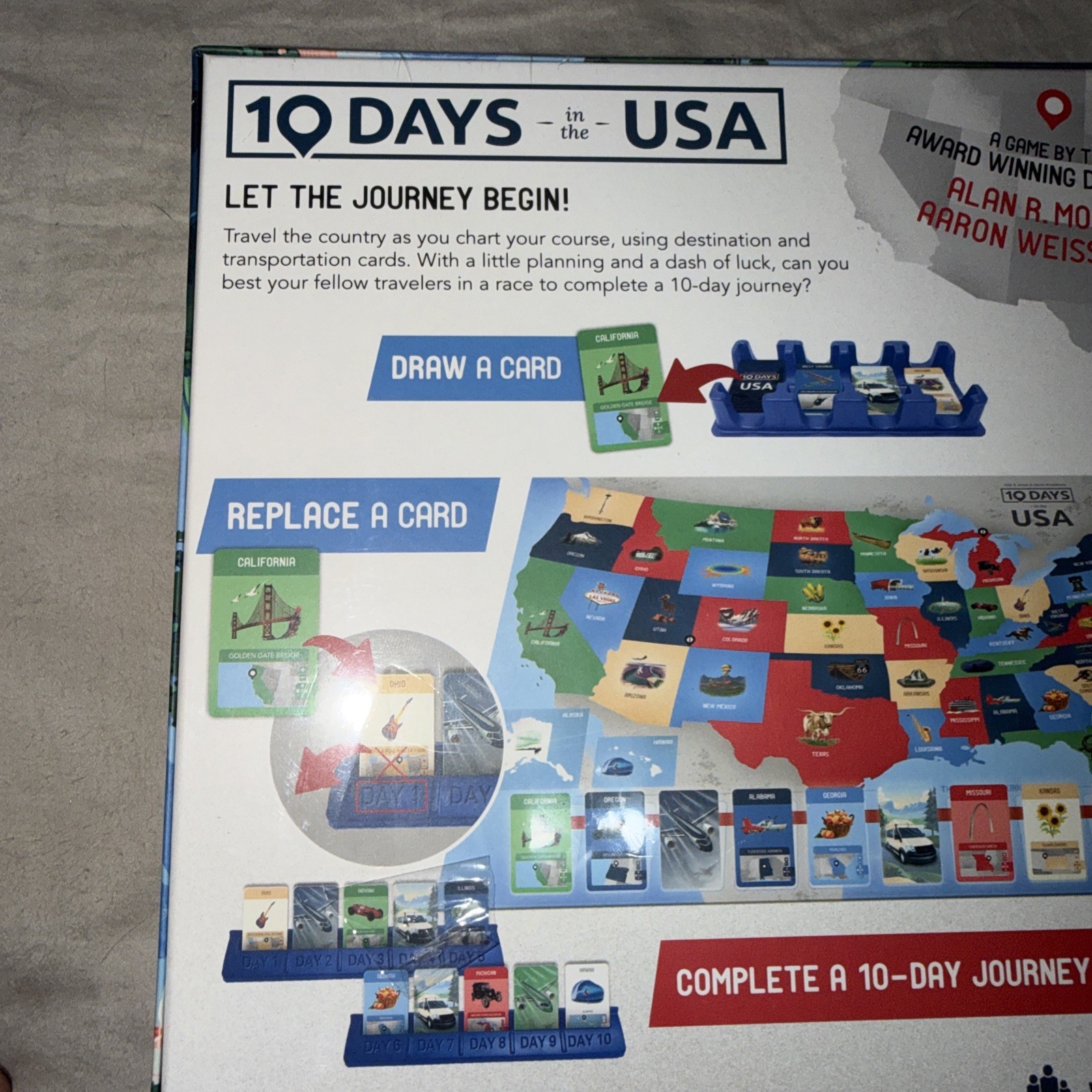 10 Days in The USA Family Road Trip Board Game – Brand New Sealed Fun