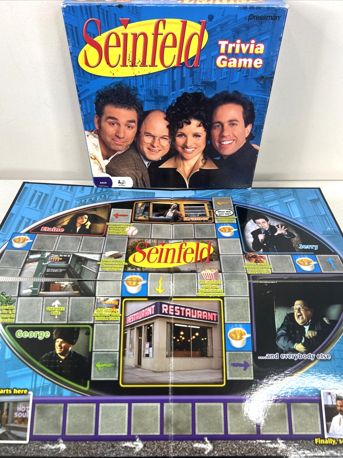 Seinfeld Trivia Board Game 2009 Pressman Board Game 2–4 Players NEW Open Box