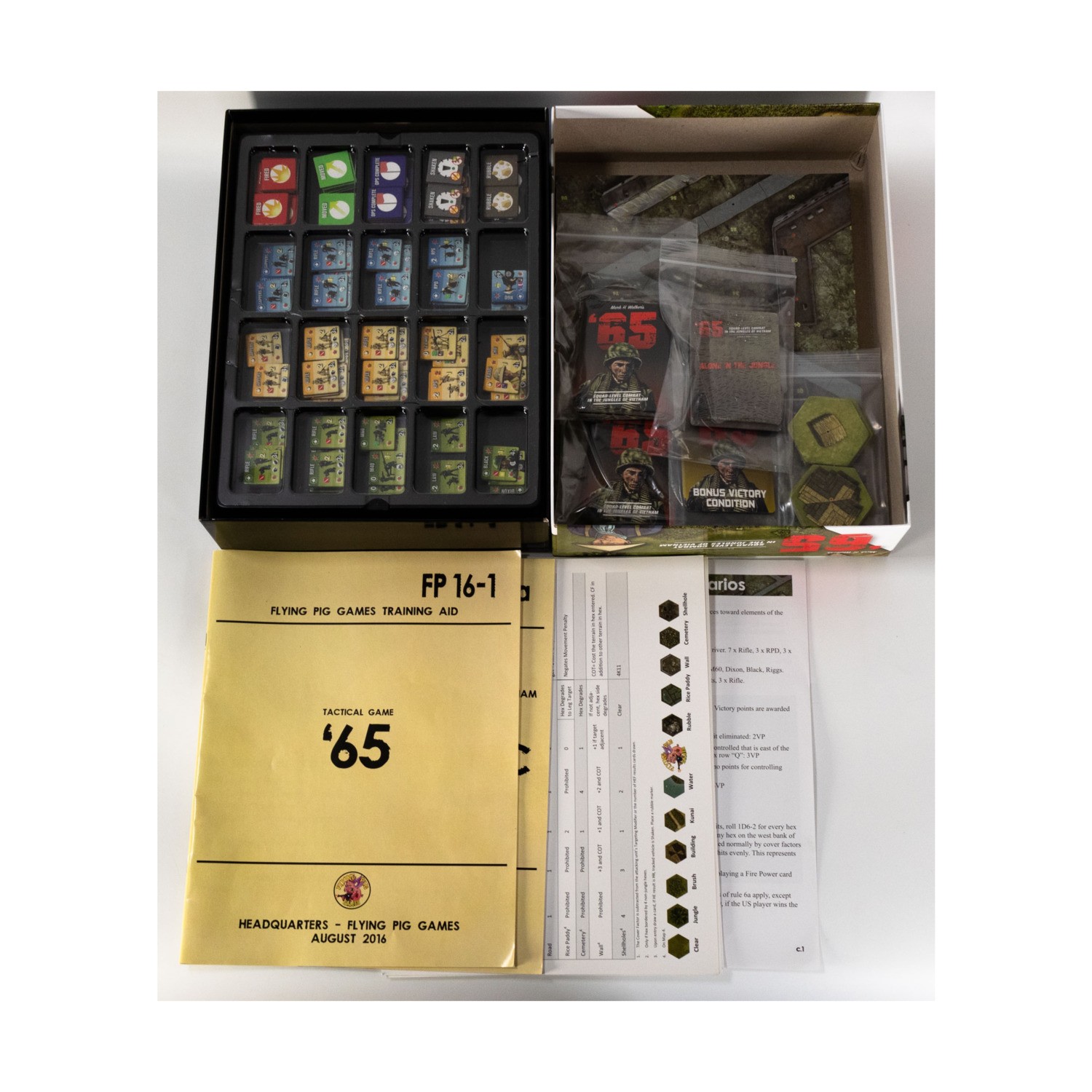 Flying Pig Wargame ’65 Collection #2 – Base Game + 2 Expansions! VG+/EX
