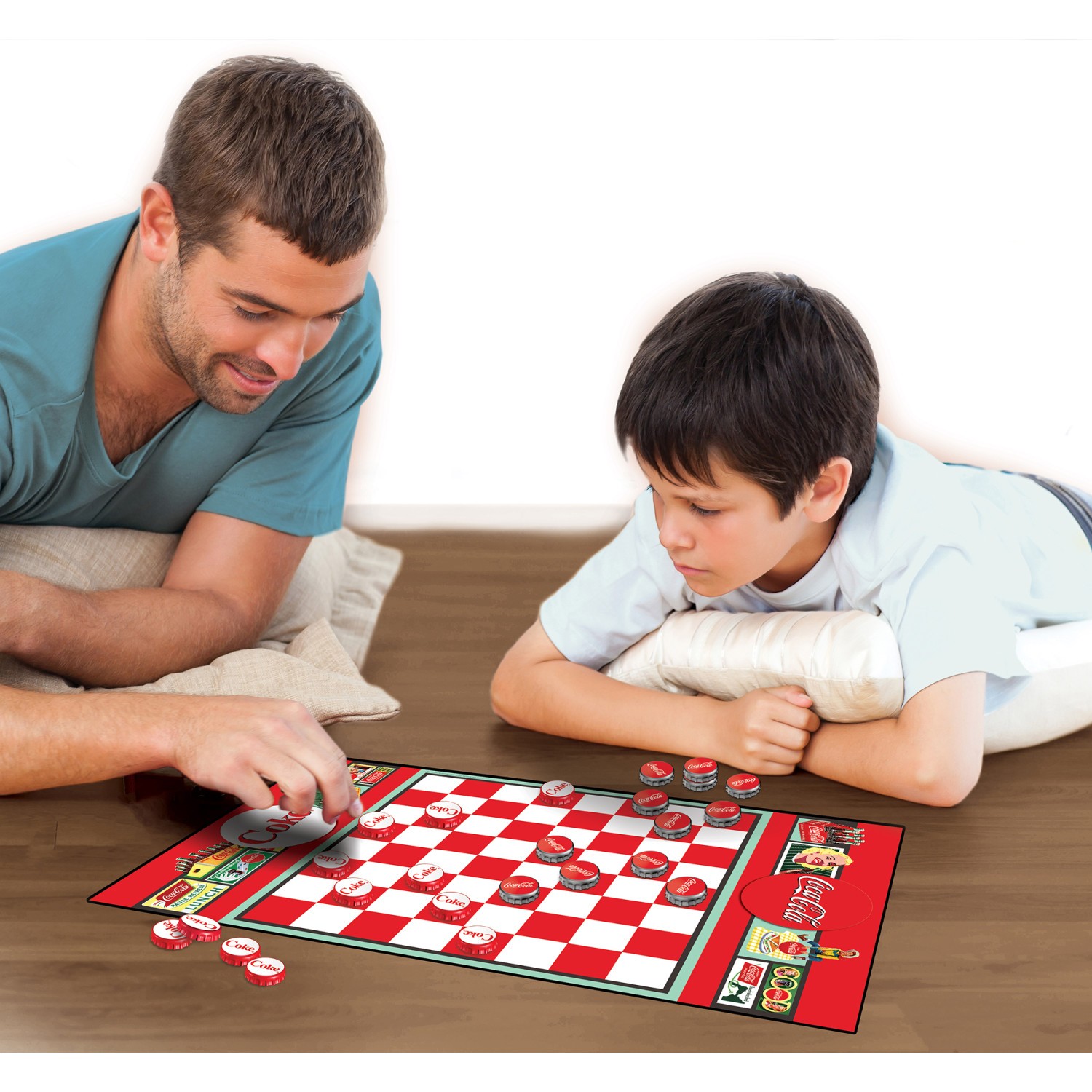 MasterPieces – Coca-Cola – Officially Licensed Checkers Board Game