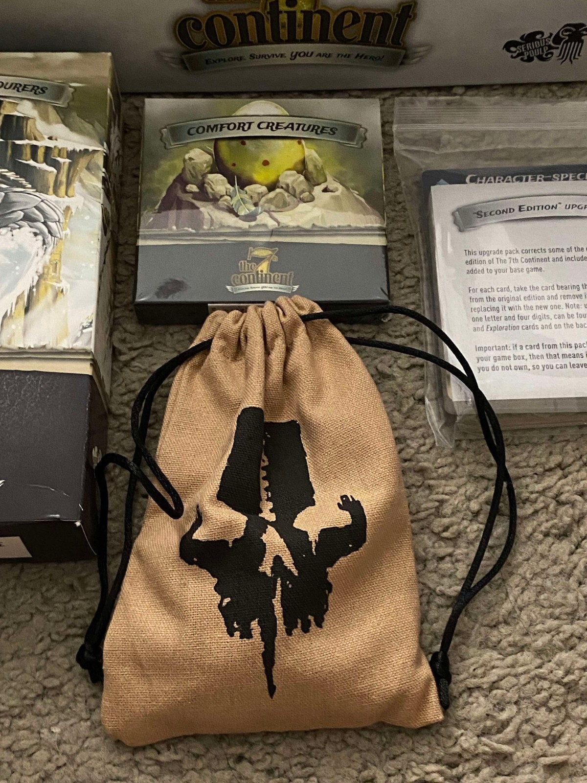 The 7th Continent + What Goes Up Must Come Down + 8 Expansions + more!