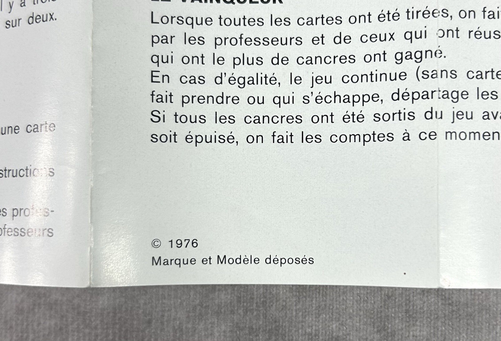 Vintage 1976 Le Jeu Des Cancres French Board Game Miro France Rare