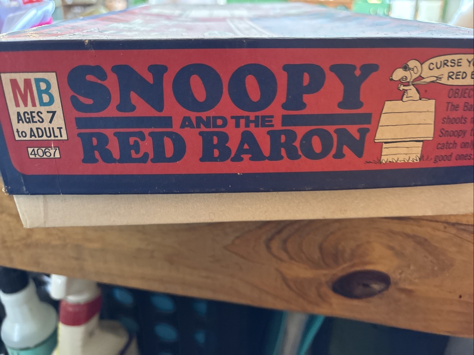 Vintage 1970 Milton Bradley Snoopy and the Red Baron Skill and Action Game Rare