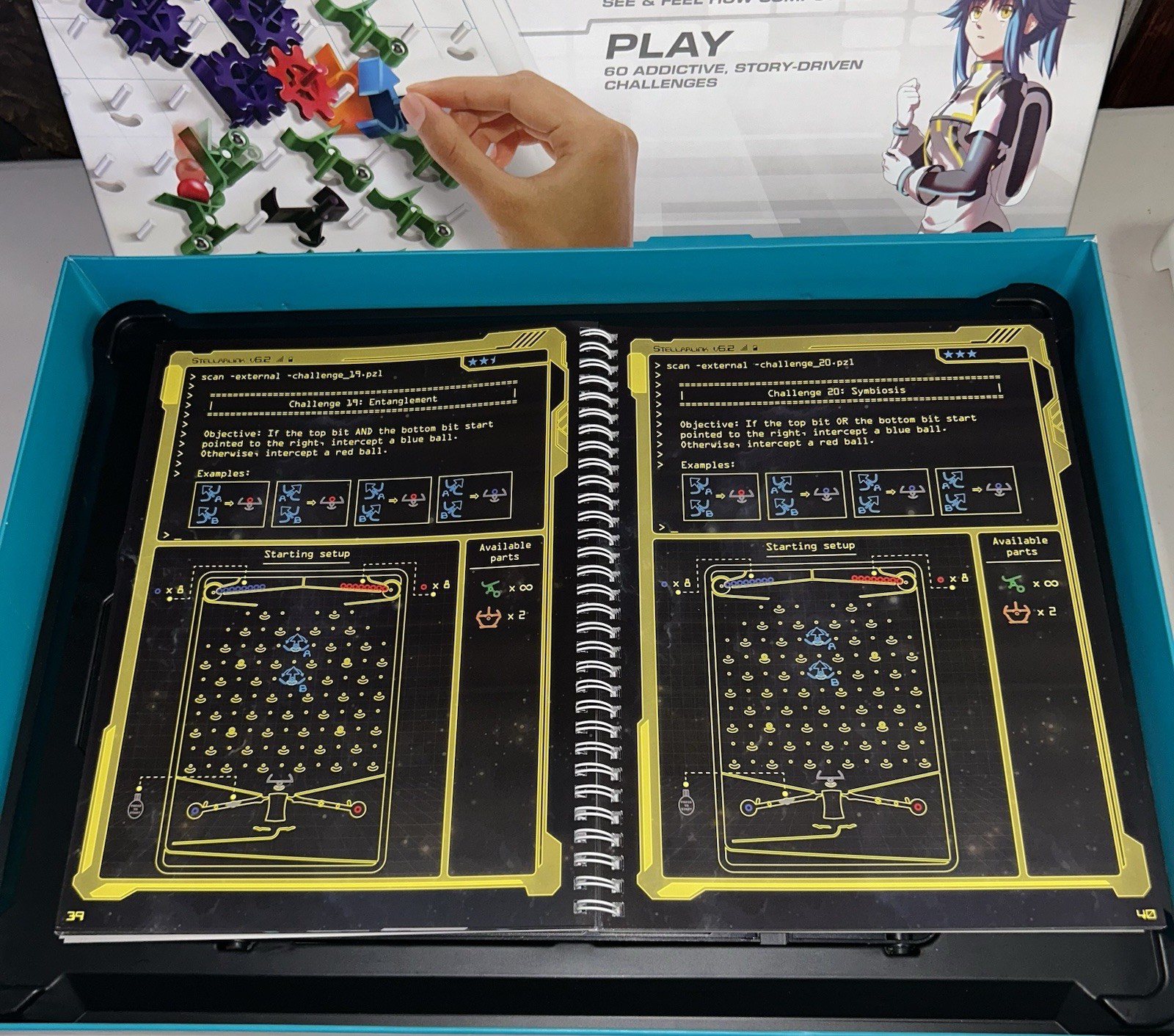 Turing Tumble Build Marble-Powered Computers Anime COMPLETE W/ Book VG