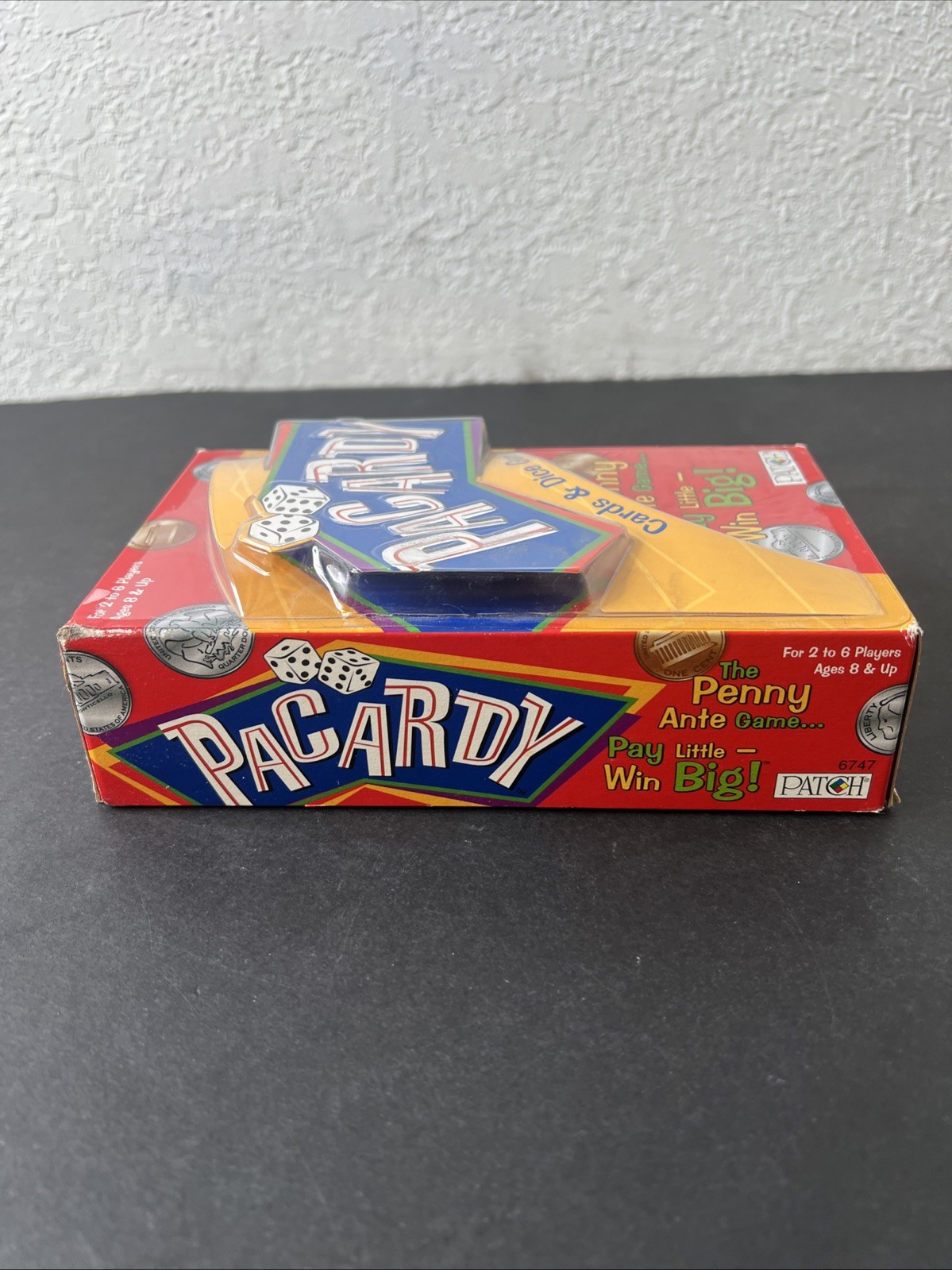 Pacardy Cards and Dice Game Patch Products 2005 Brand New Sealed