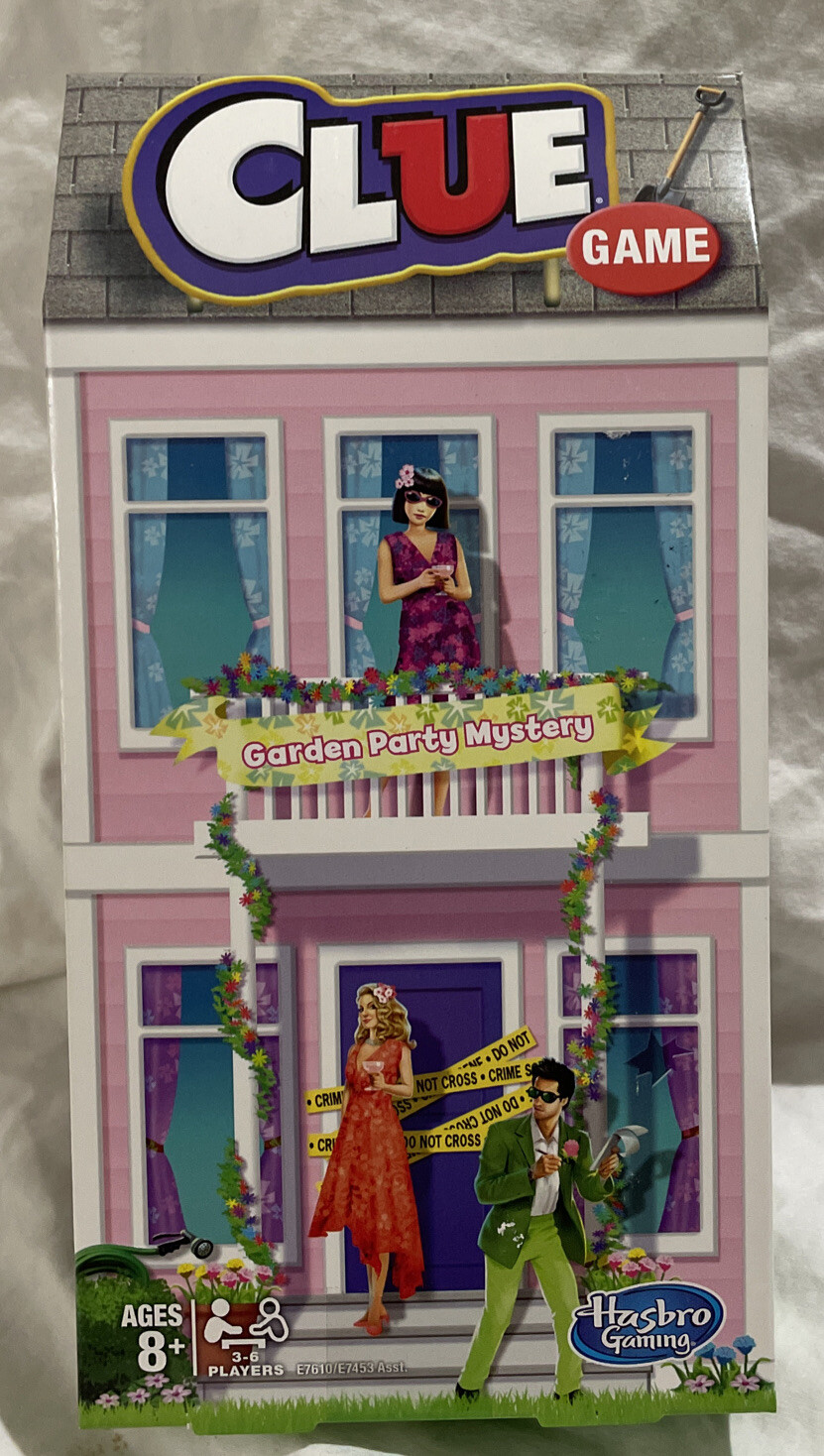 Clue Garden Party Game Family 3-6 Players Age 8+ Hasbro Gaming 2019