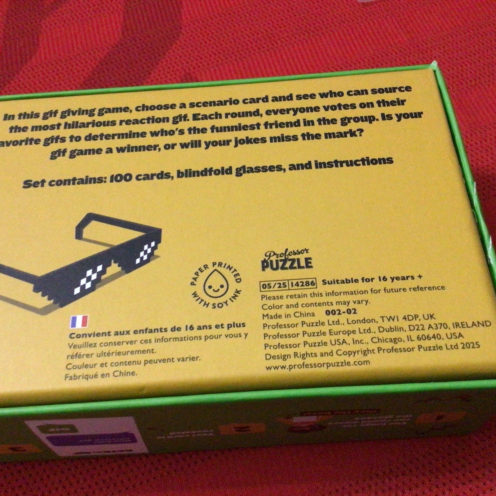 RATE MY GIF PARTY GAME – New, open BOX, 16+, 4-10 players