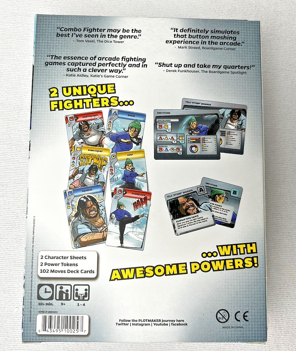 COMBO FIGHTER – 2019 Kolossal Games, verified COMPLETE- very good