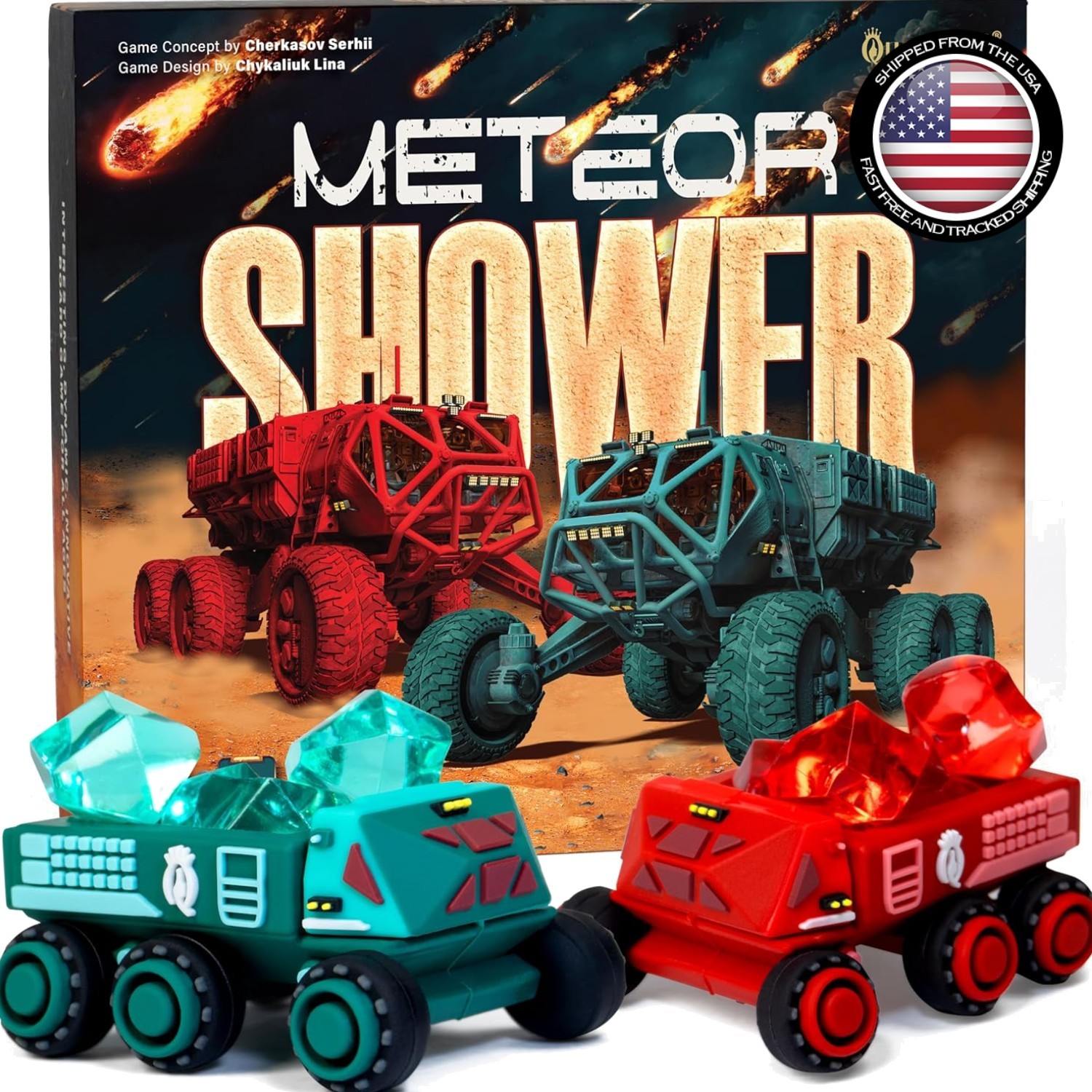 Engaging Meteor Shower Board Game – 2 Players, Perfect for Family Game Night