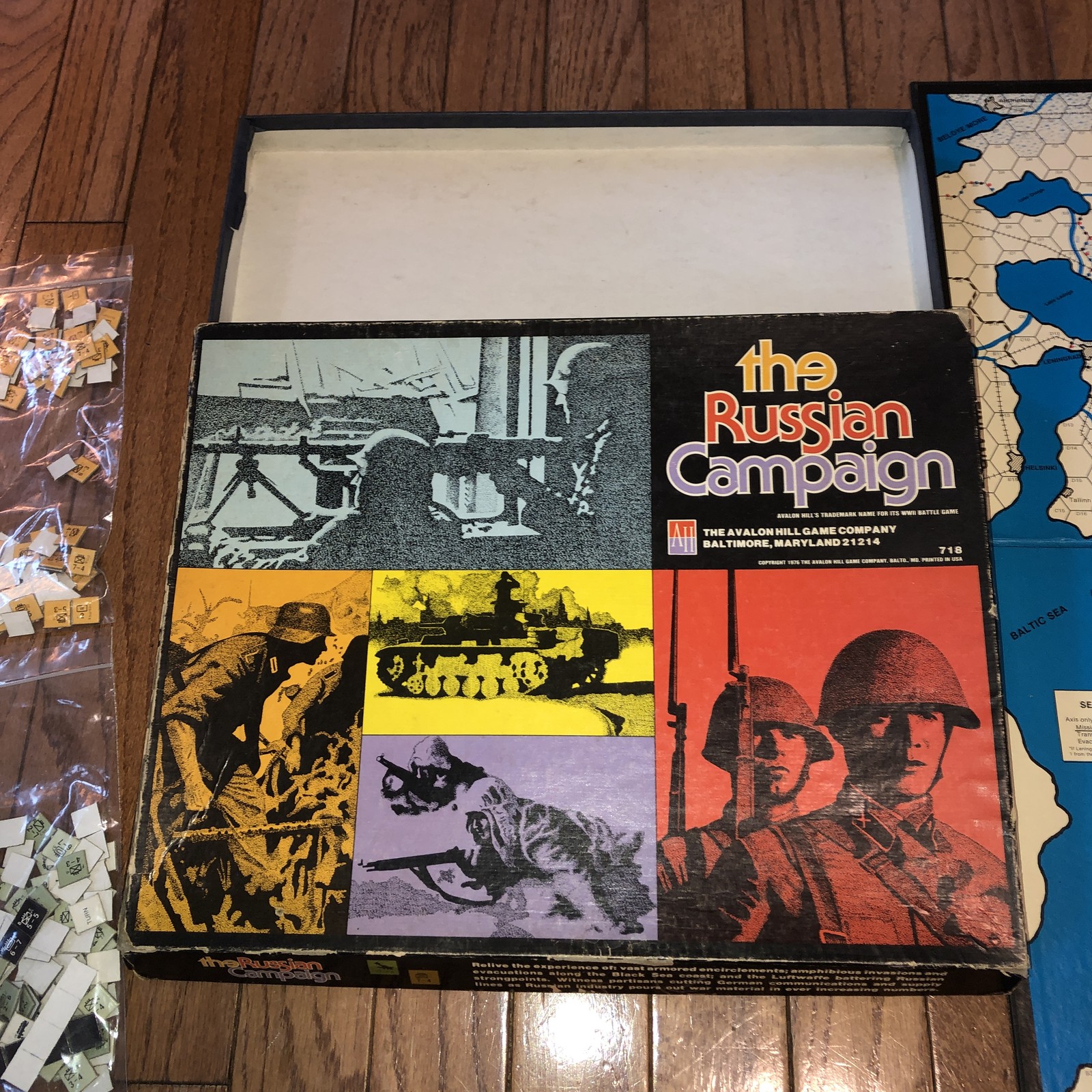 Avalon Hill The Russian Campaign Board Game 1976 Third Edition Wargame 716