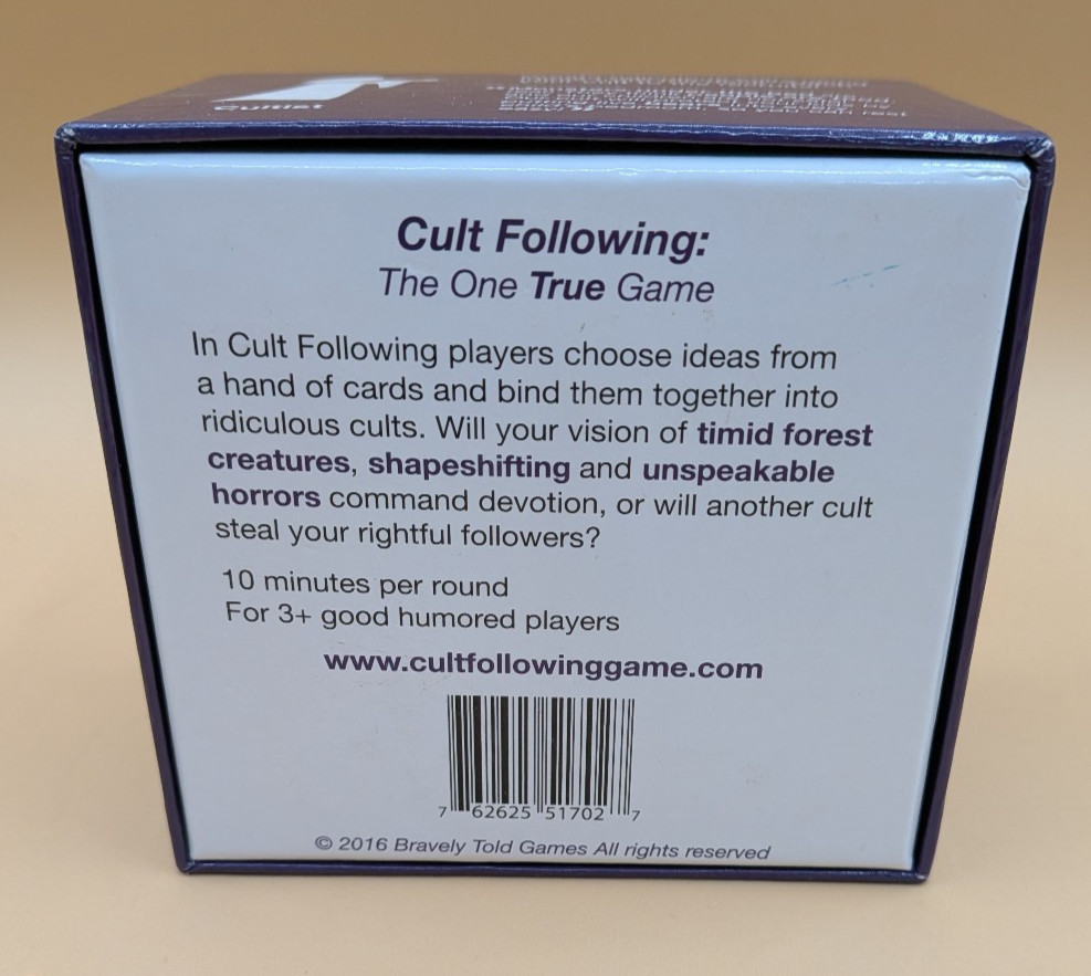 Cult Following The One True Game 2016 Bravely Told