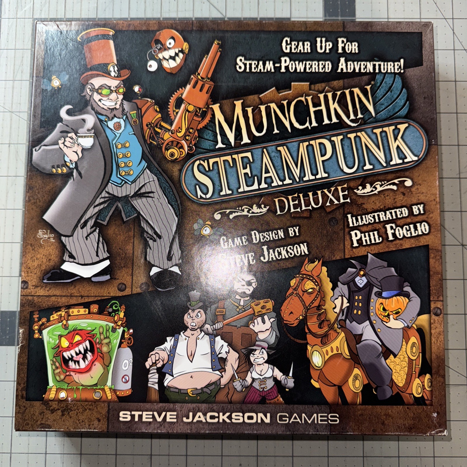 Munchkin Steampunk Deluxe Board Game – Steve Jackson Games Excellent Condition